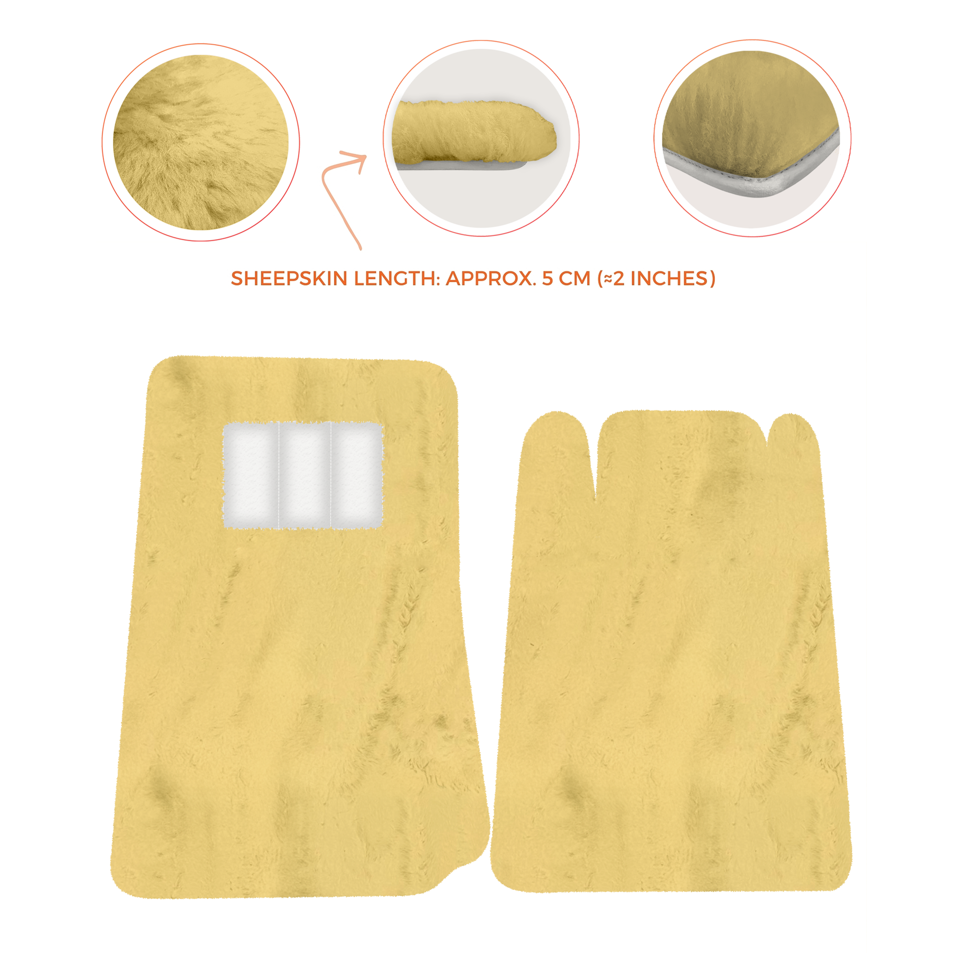 Lamborghini Jalpa Sheepskin Floor Mats (1981-1988) - Premium Luxury