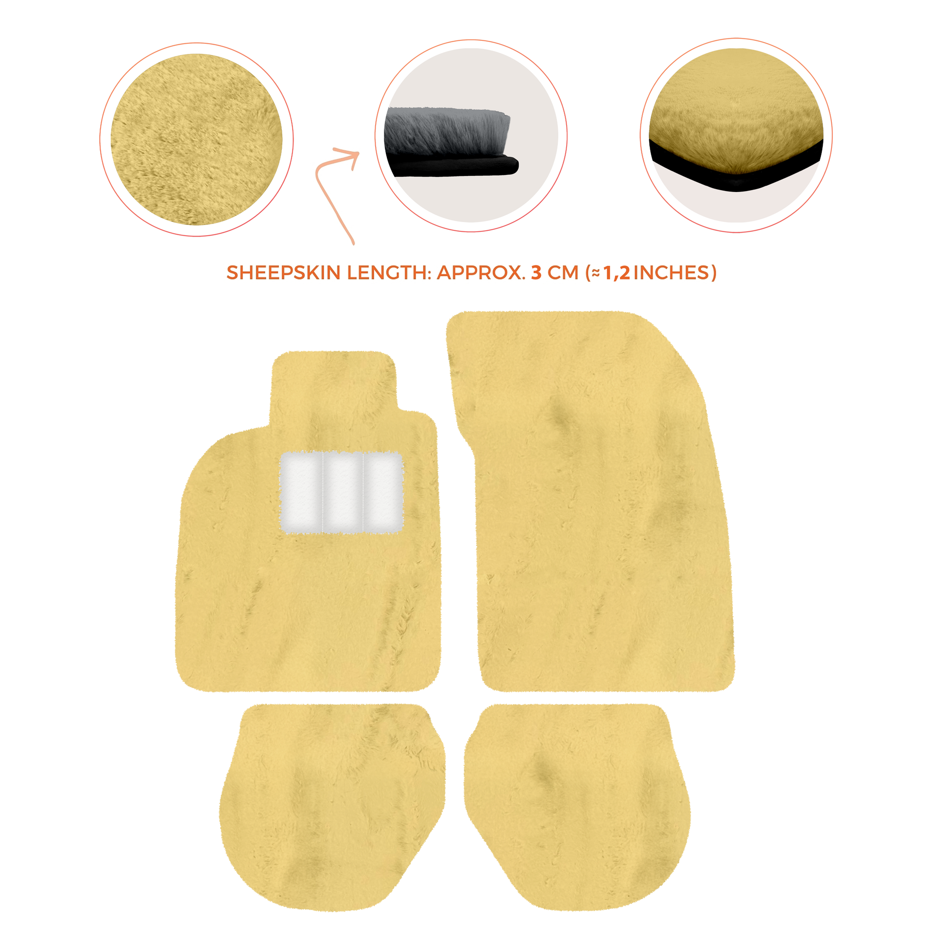 Tapis de voiture noirs pour Porsche 993 (1994-1998) avec - AutoWin