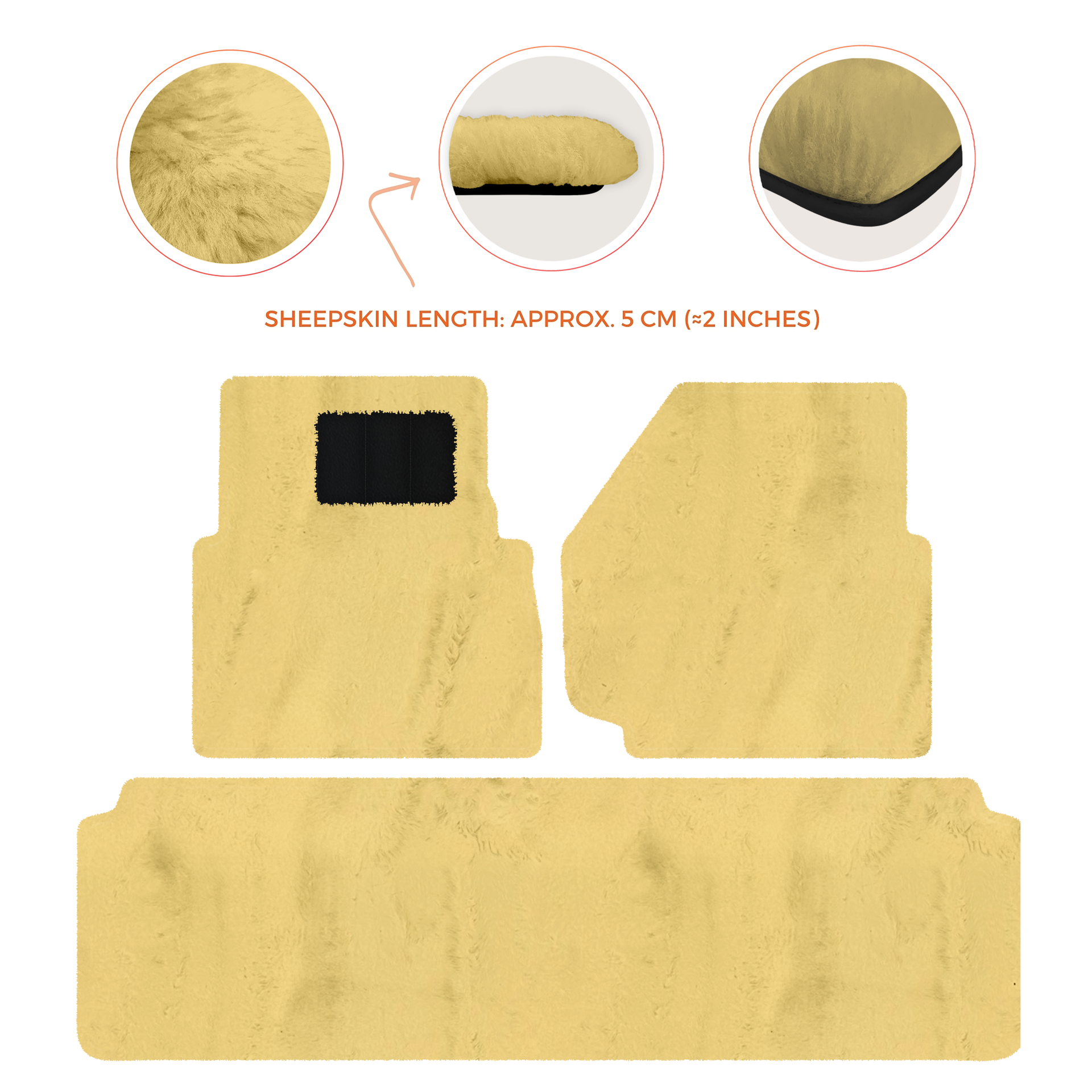 Luxurious Premium Sheepskin Floor Mats for Range Rover (2012-2022)