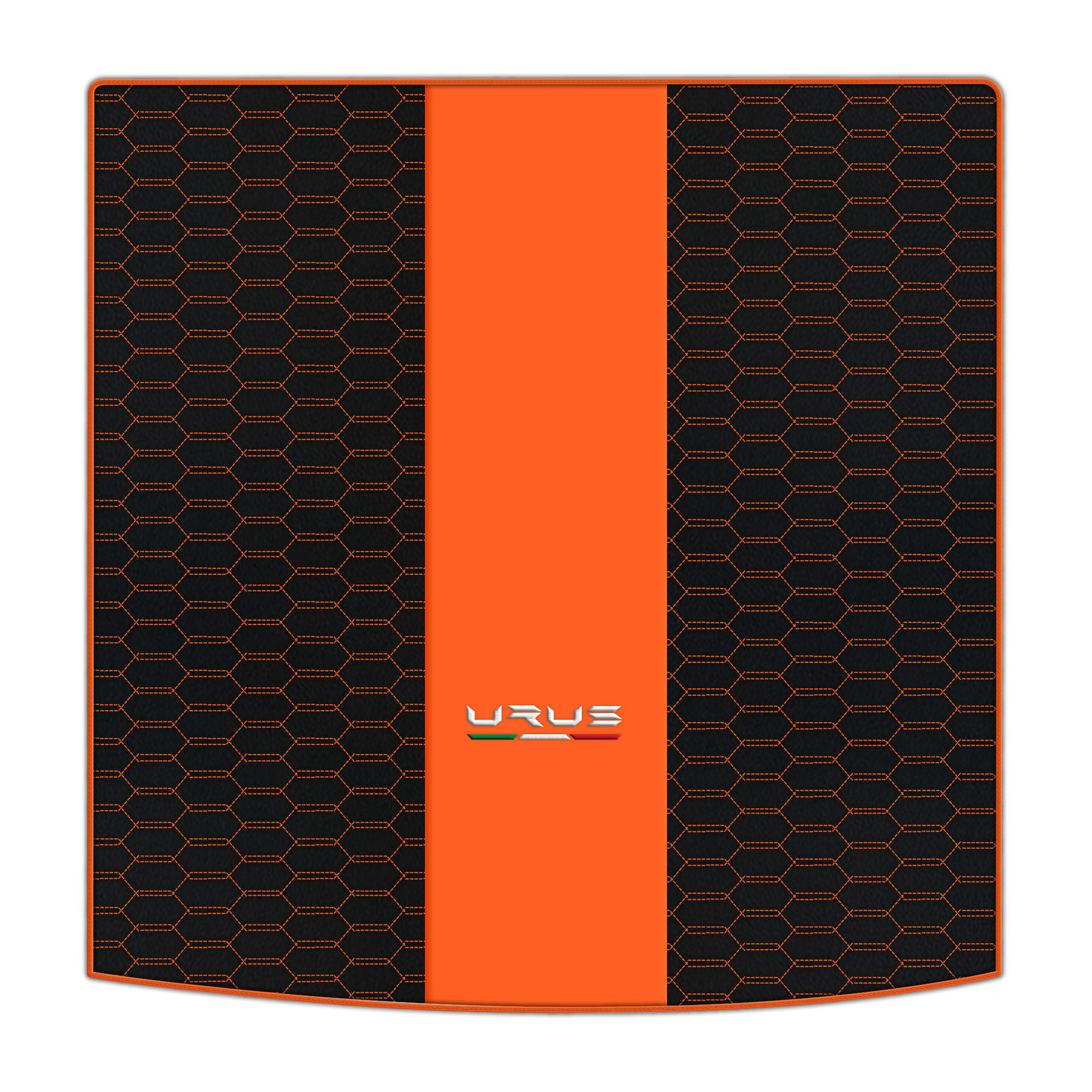 Tapis de voiture beige pour Lamborghini Urus Performante en cuir carboné - AutoWin.EU