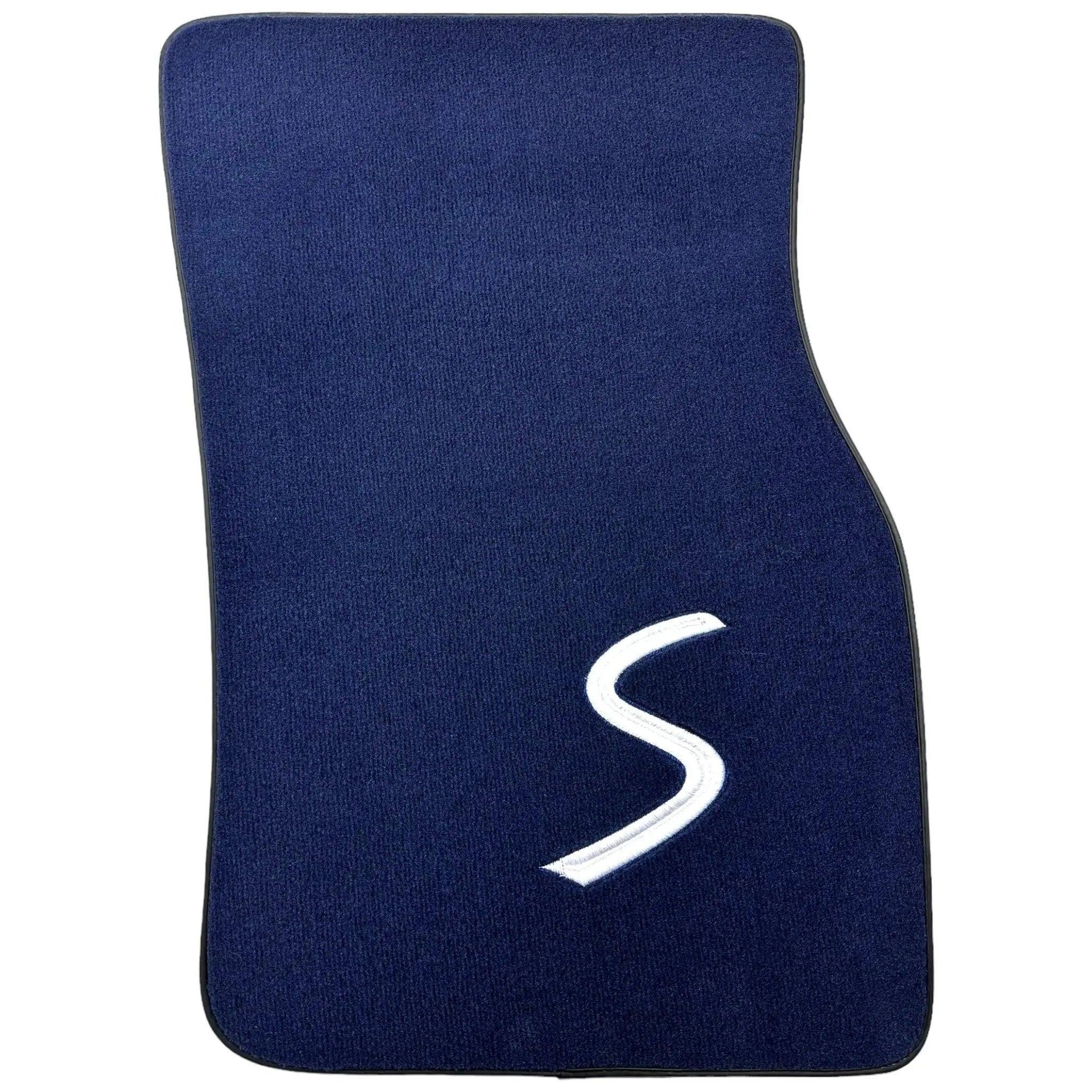 Dark Blue Floor Mats for Mini Cooper / One Electric (2020-2023) - AutoWin