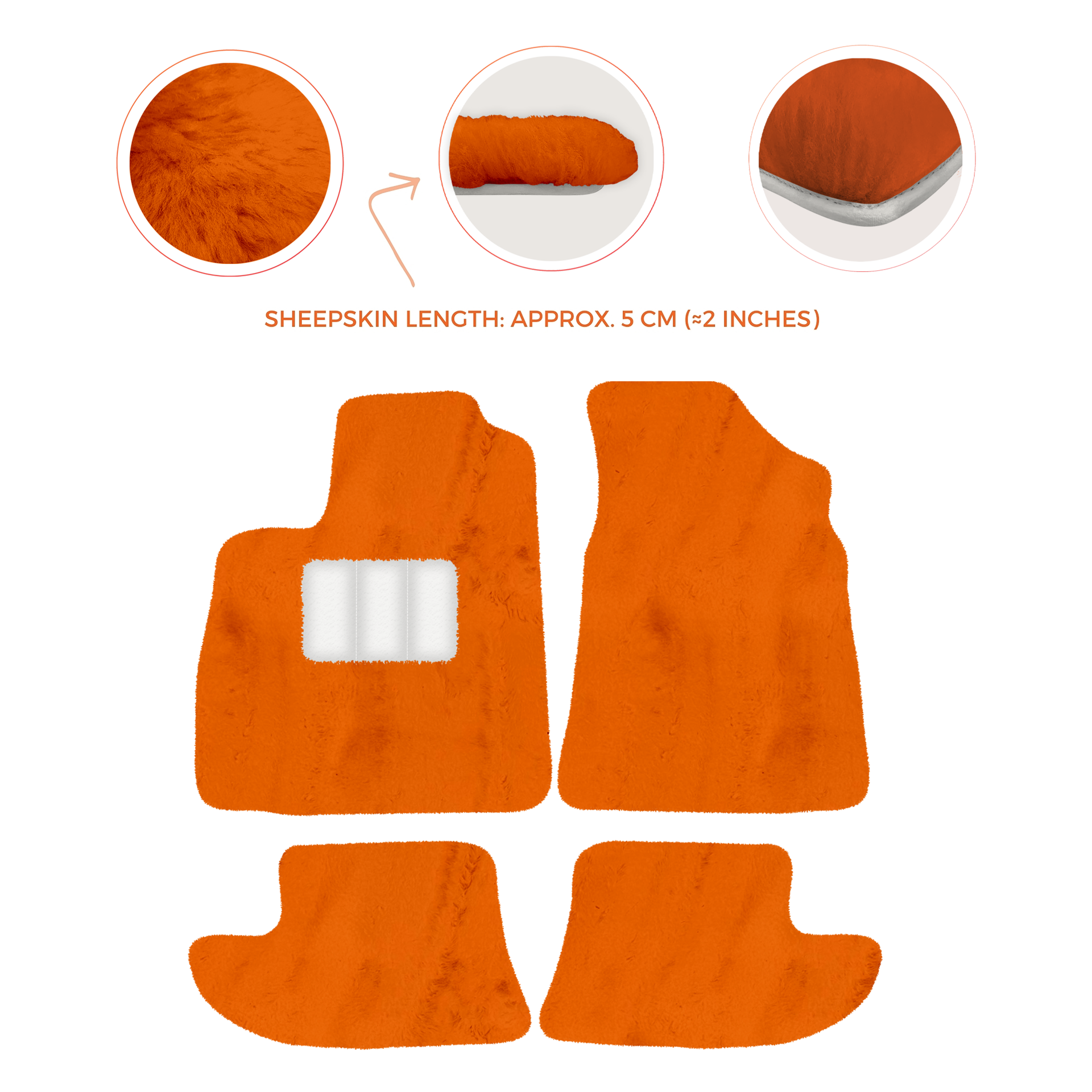 Luxury Sheepskin Floor Mats for Bentley Continental GT (2011-2018)