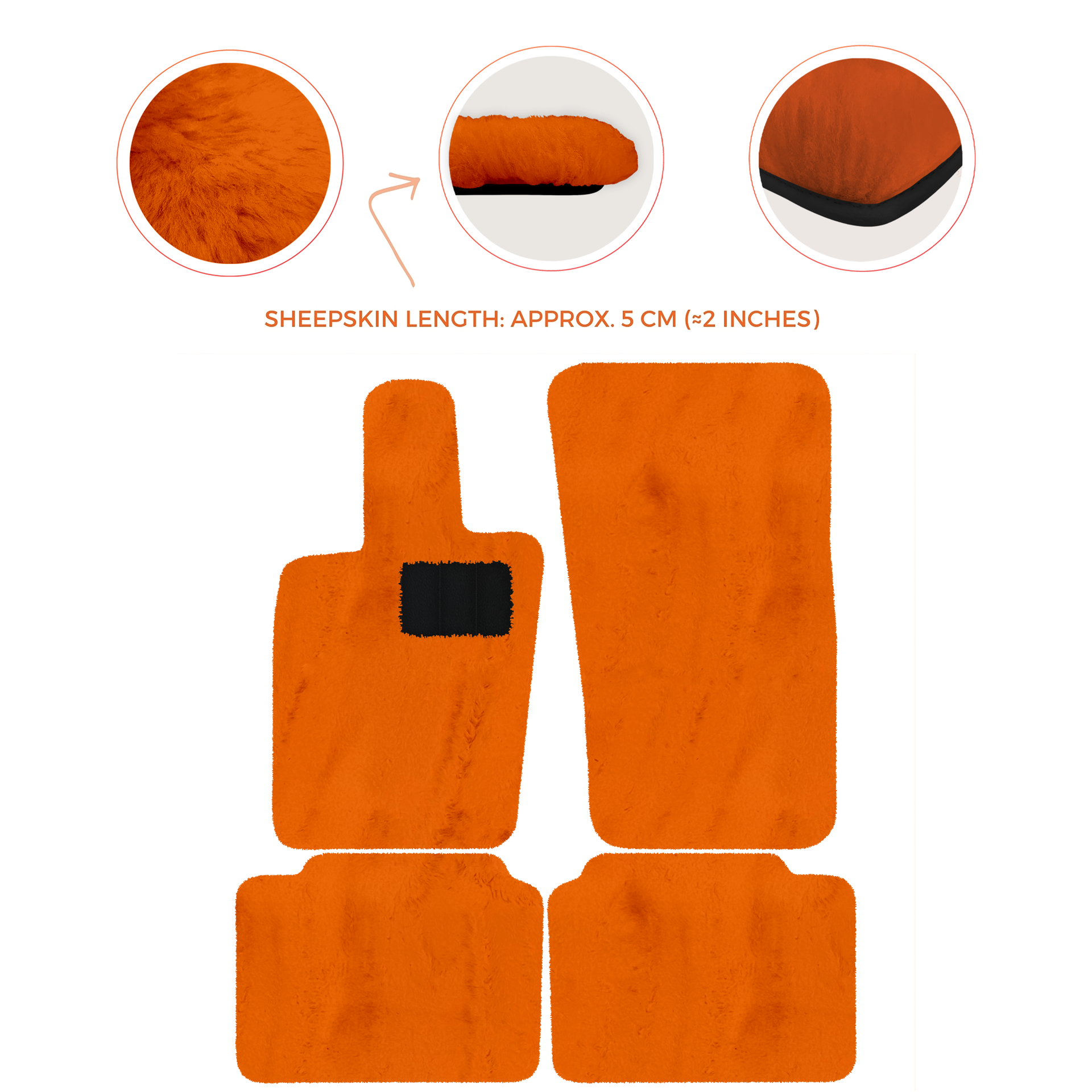 Luxury Sheepskin Floor Mats for Porsche Panamera (2017-2023)