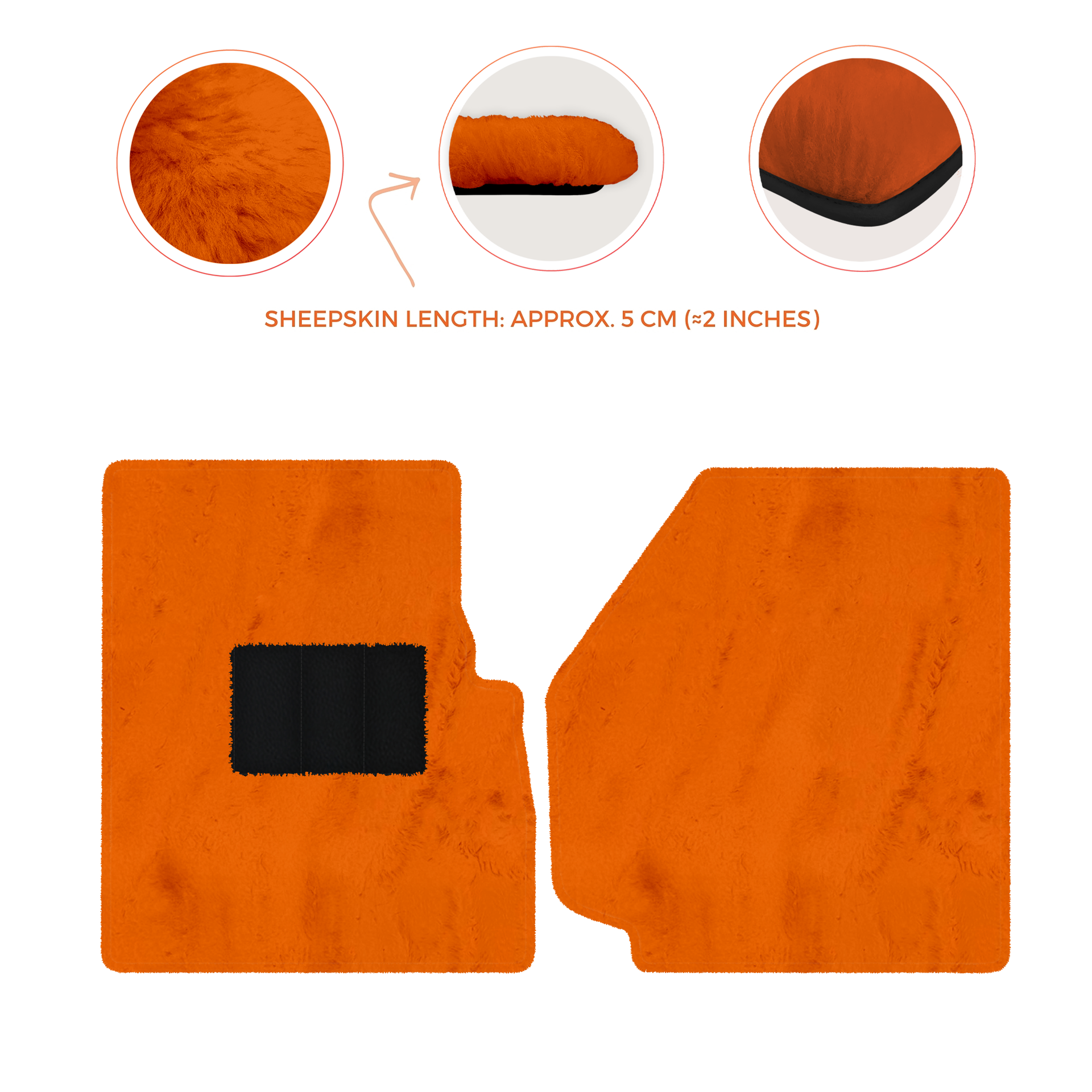 Premium Sheepskin Floor Mats for Land Rover Discovery (2004-2009)