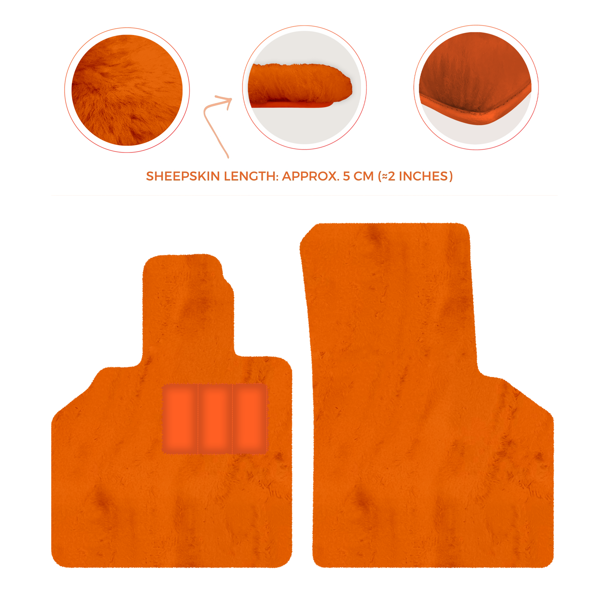 Premium Sheepskin Floor Mats for Lamborghini Aventador (2012-2022)