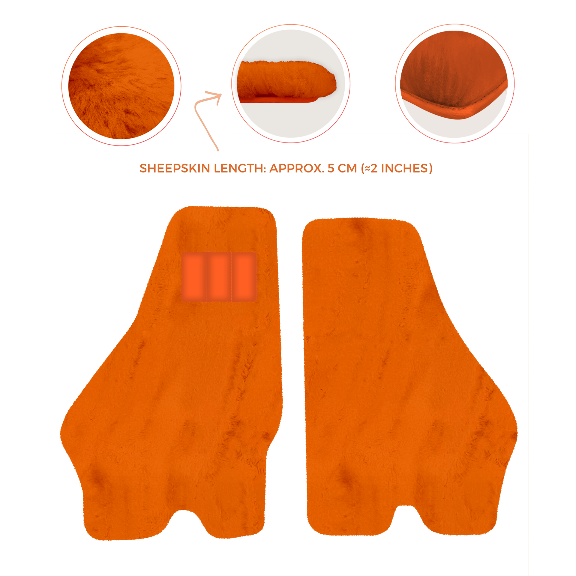 Luxury Sheepskin Floor Mats for Lamborghini Urus (2018-2026)