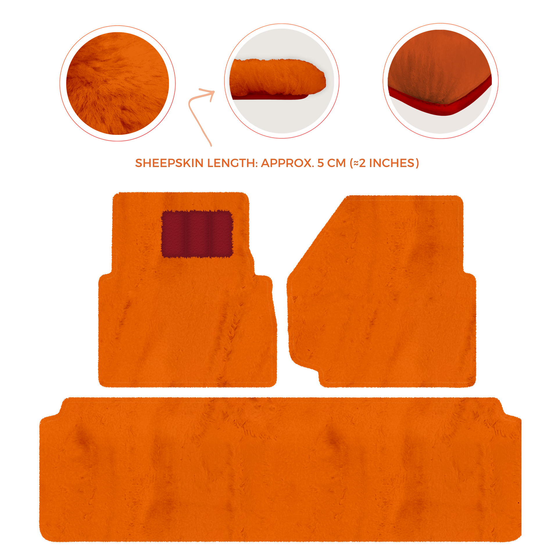 Luxurious Premium Sheepskin Floor Mats for Range Rover (2012-2022)