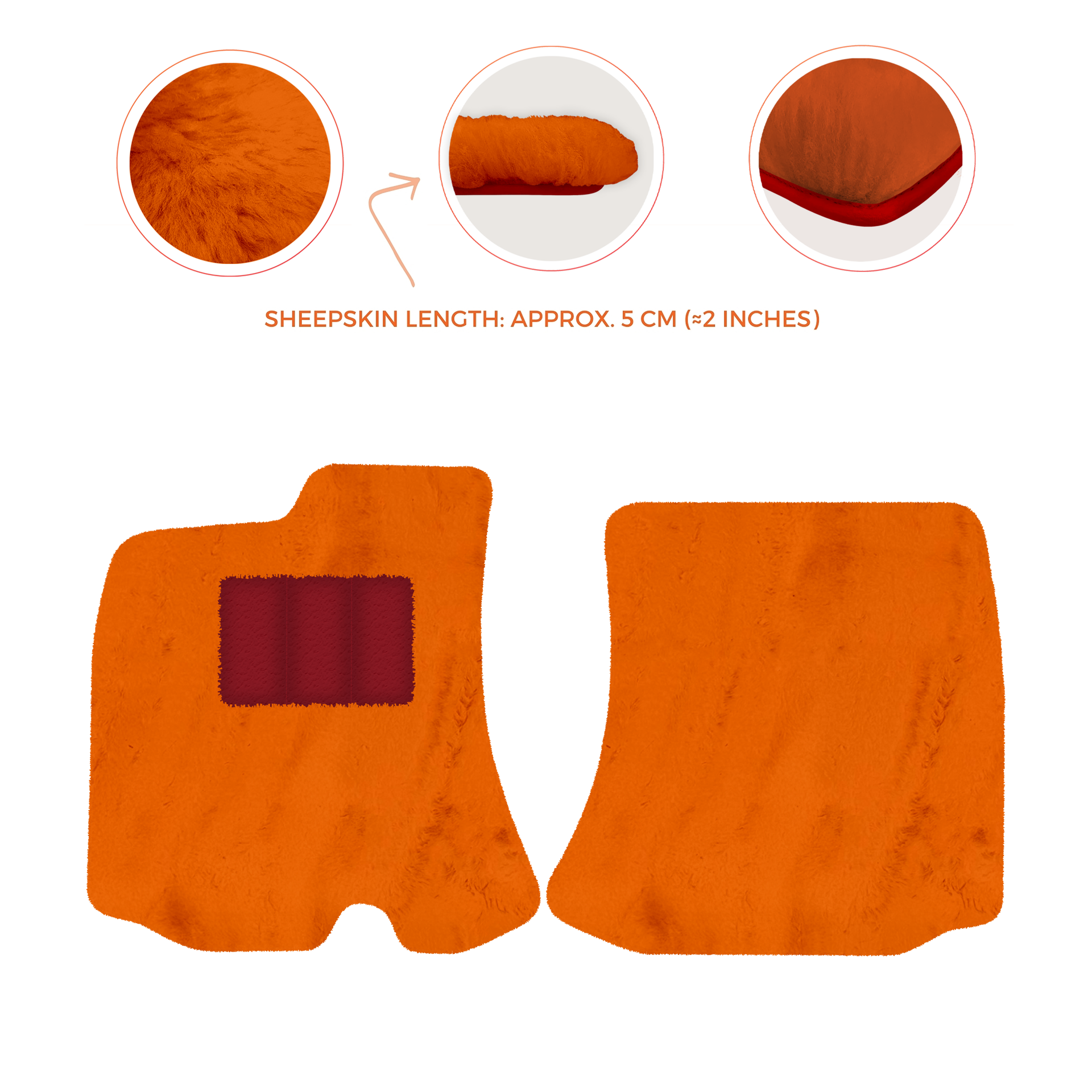 Premium Sheepskin Floor Mats for Bentley Arnage RL (1998-2009)