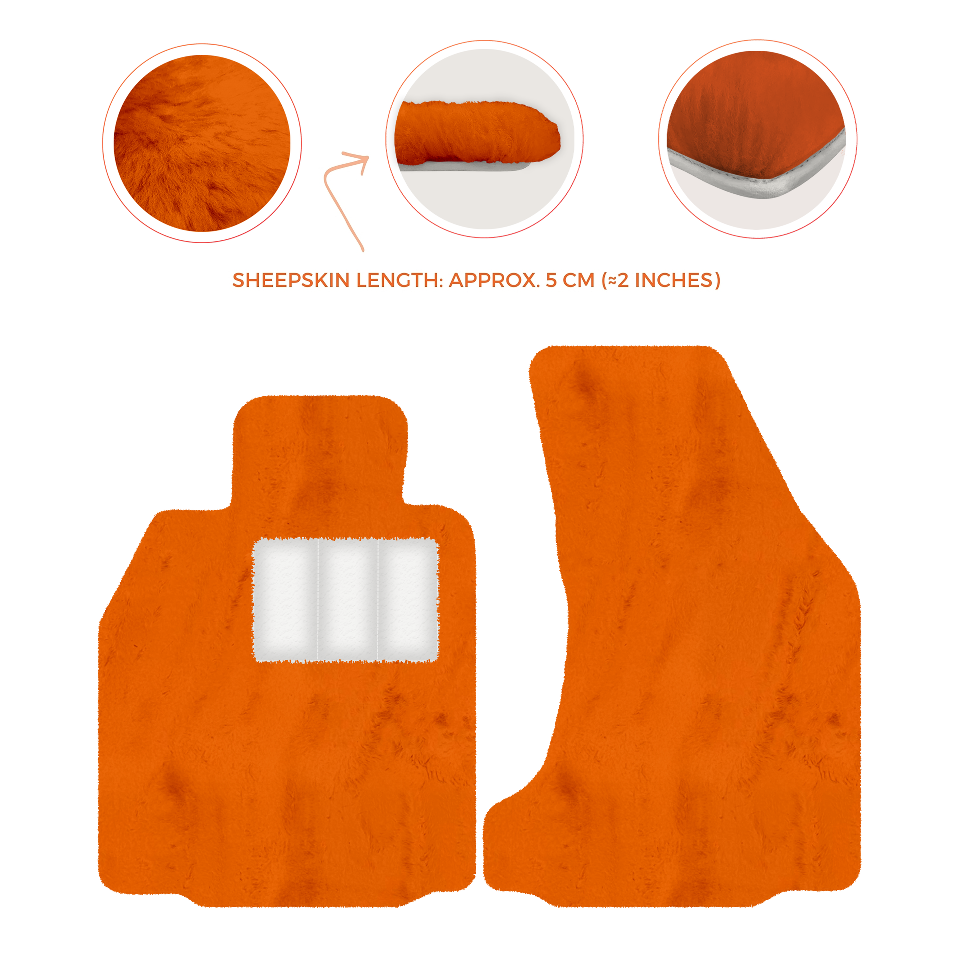 Premium Sheepskin Floor Mats for Porsche 718 Boxster (2016-2023)