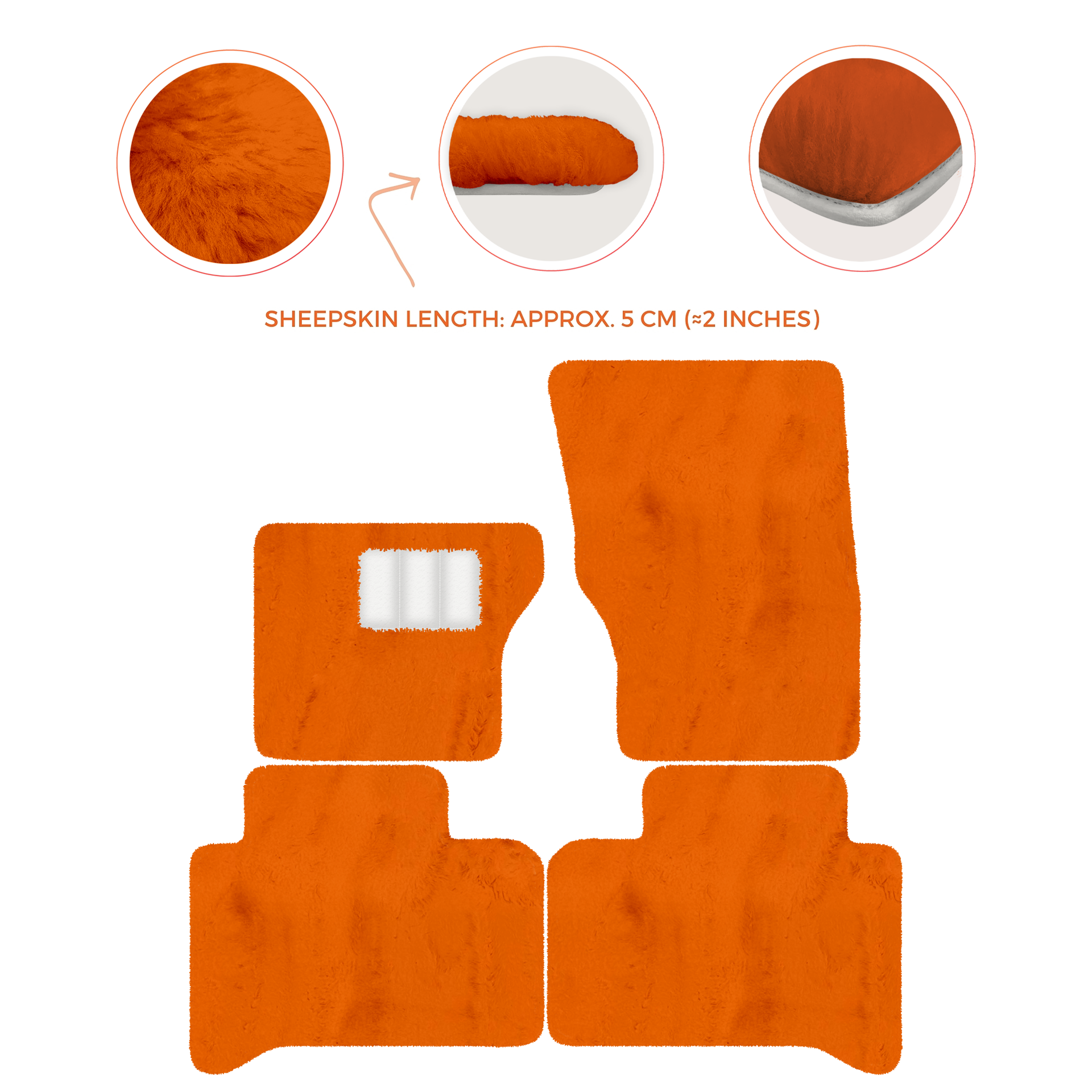 Premium Sheepskin Floor Mats for Range Rover Vehicles (2012-2022)