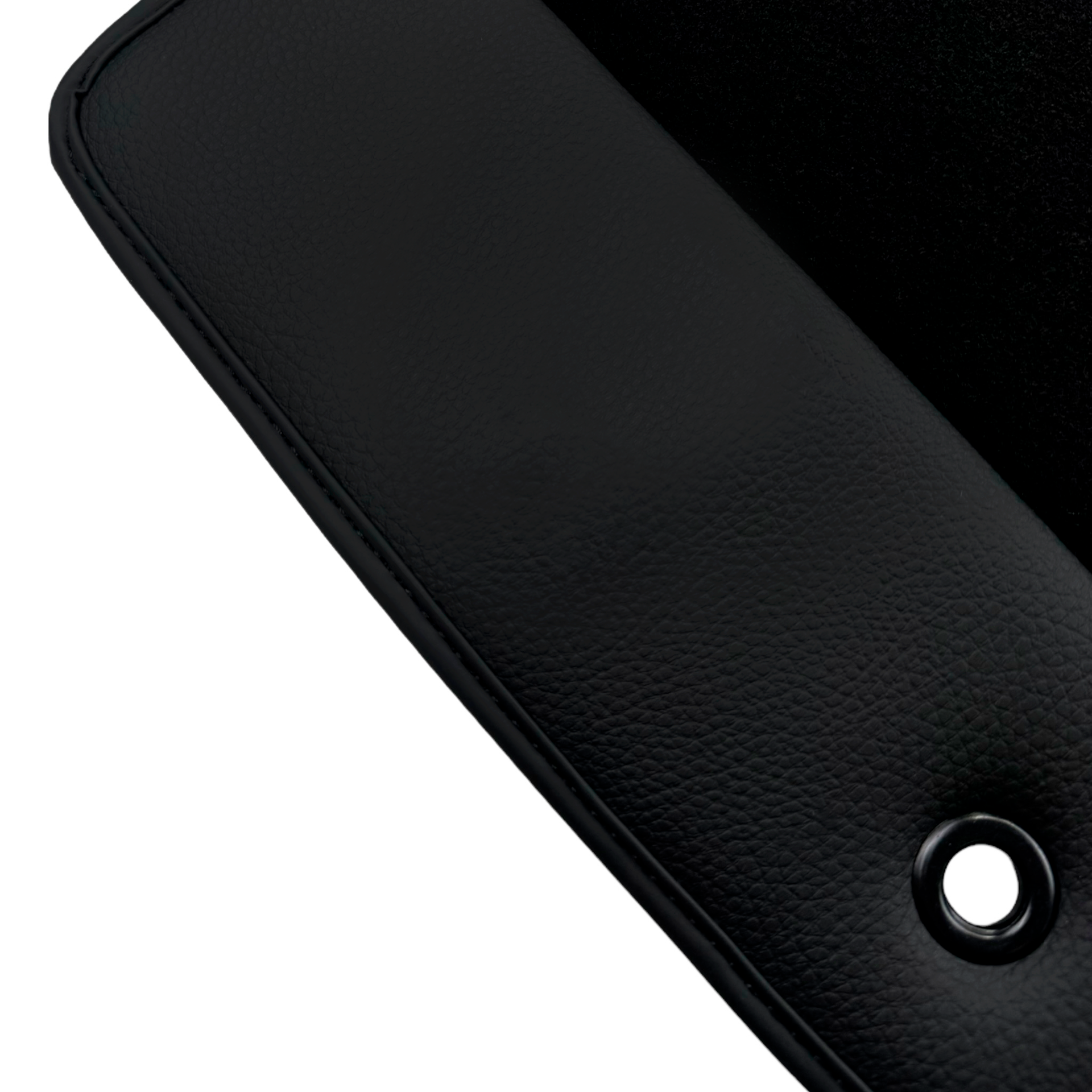 Black Floor Mats for Dodge Ram 1500 (2019-2024) with Leather | AutoWin