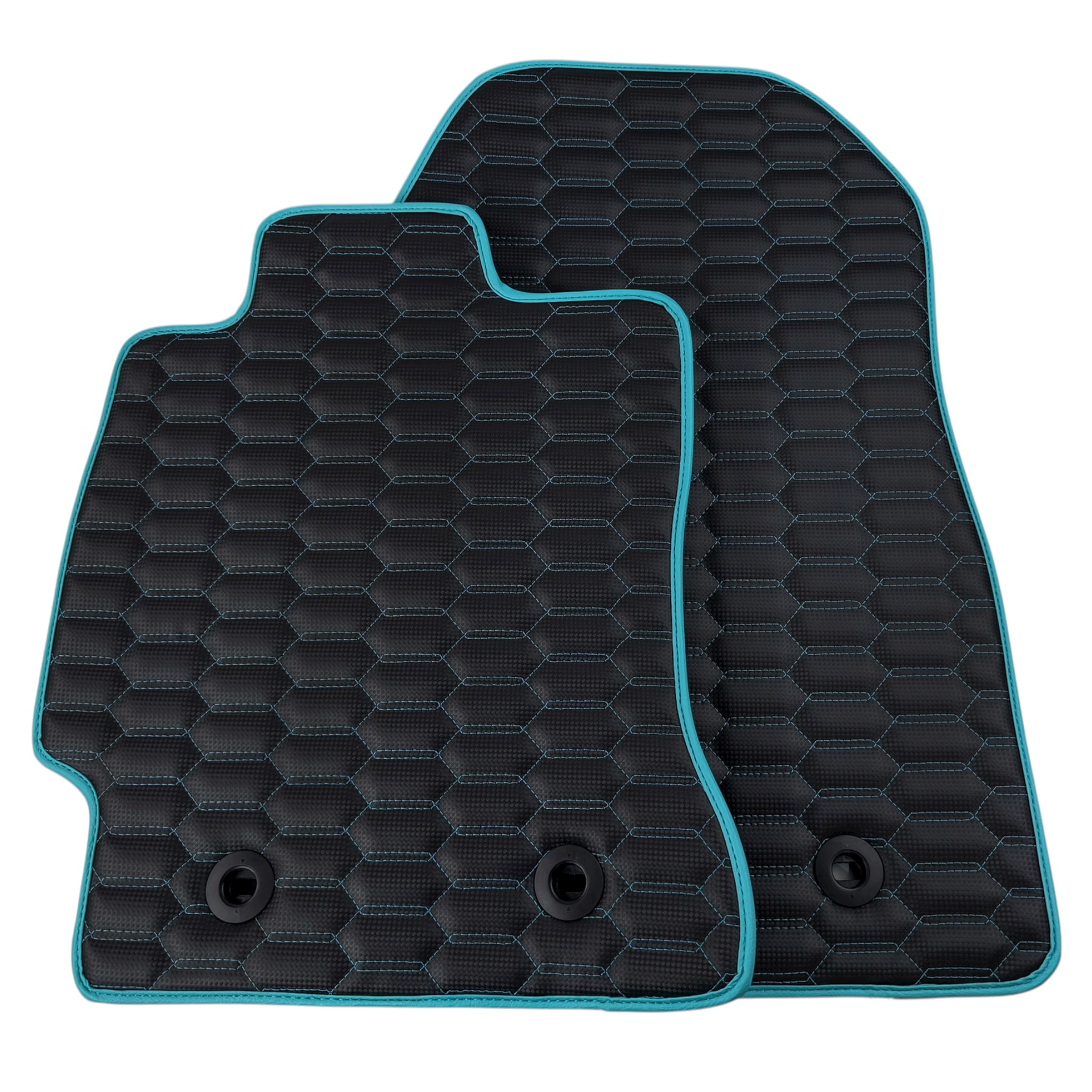 Premium Carbon Fiber Leather Floor Mats for Toyota GT86 (2012-2021)