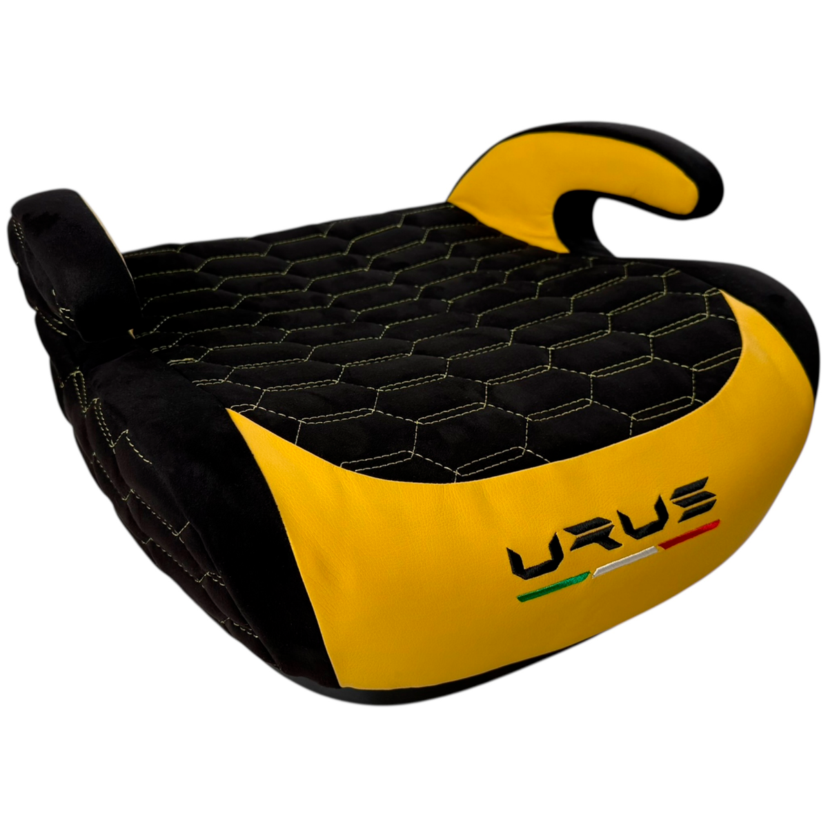 Backless Car Seat for Kids with Orange Leather | Lamborghini Urus