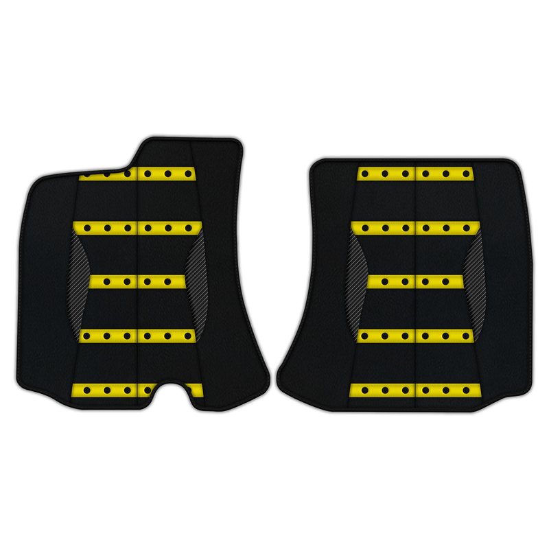 Customizable Leather Floor Mats with AW22 Pattern for Ferrari Roma (2021-2024)