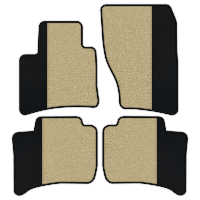 Individualisierbare Fußmatten aus Teppich mit Leder für Porsche Cayenne (2011-2018)