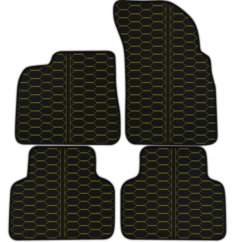 Customizable Leather Floor Mats with Divario with Line Pattern for Audi RS Q8 (2019-2024)