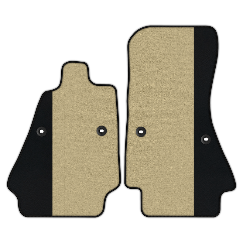 Individualisierbare Fußmatten aus Teppich mit Leder für Bugatti Chiron (2016-2022)