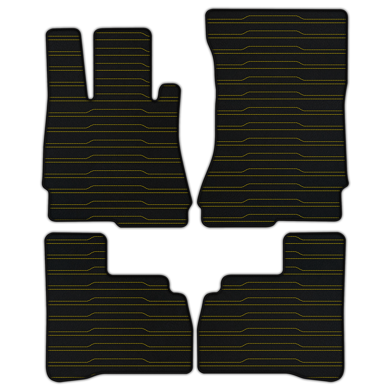 Customizable Leather Floor Mats with AW06 Pattern for Mercedes Benz S-Class W222 (2013-2020) Short Wheelbase