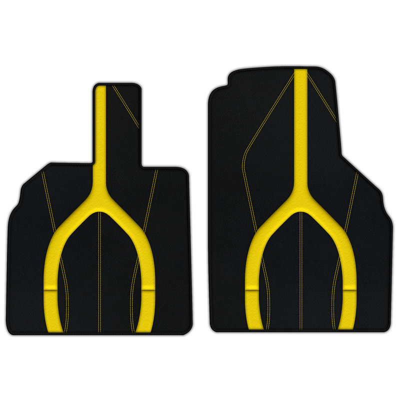 Customizable Leather Floor Mats with AW21 Pattern for Lamborghini Aventador (2012-2022)