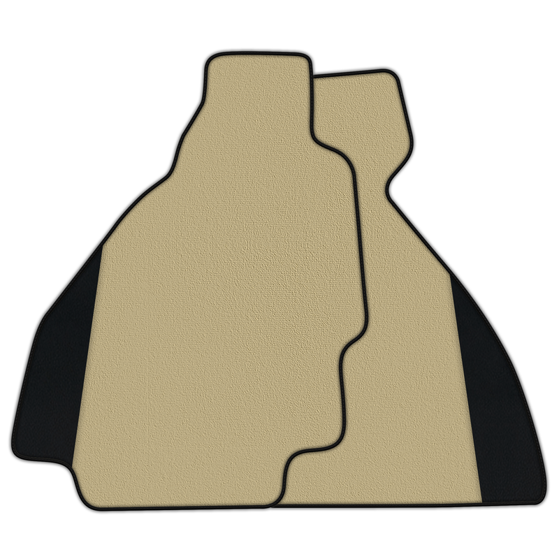 Anpassbare Fußmatten aus Teppich mit Leder für Ferrari 328 GTS (1985-1989)