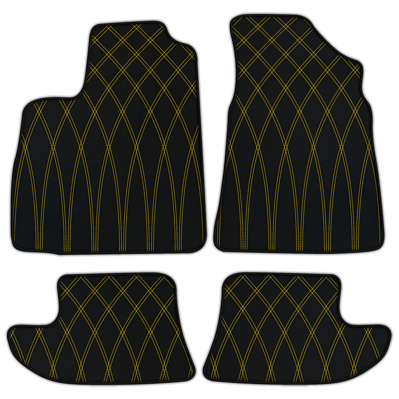 Customizable Leather Floor Mats with AW34 Pattern for Bentley Continental GTC (2018-2023)