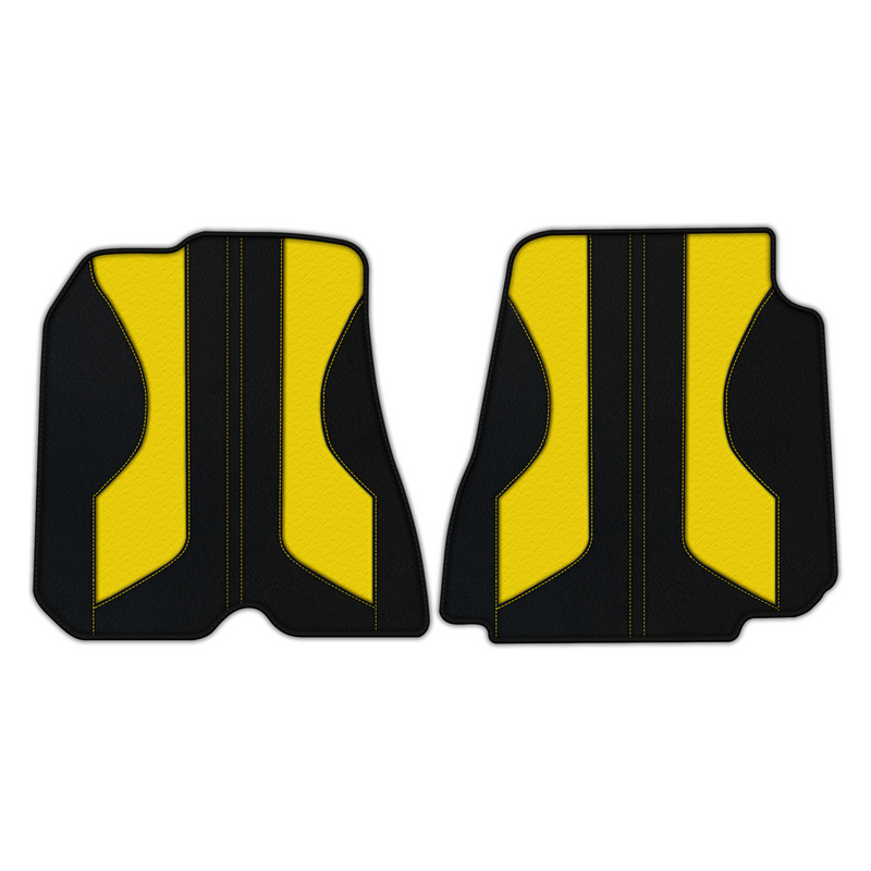 Customizable Leather Floor Mats with Pattern ER56 V2 Edition for Ferrari GTC4 Lusso (2016-2023)