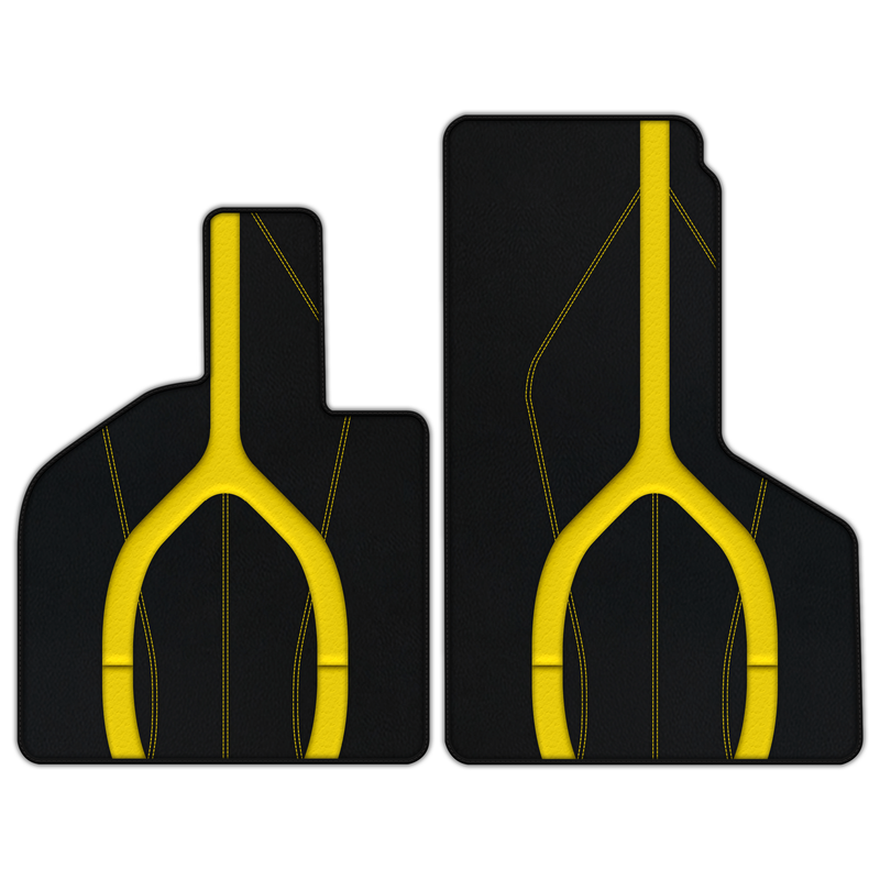 Customizable Leather Floor Mats with AW21 Pattern for Lamborghini Huracan EVO (2019-2024)