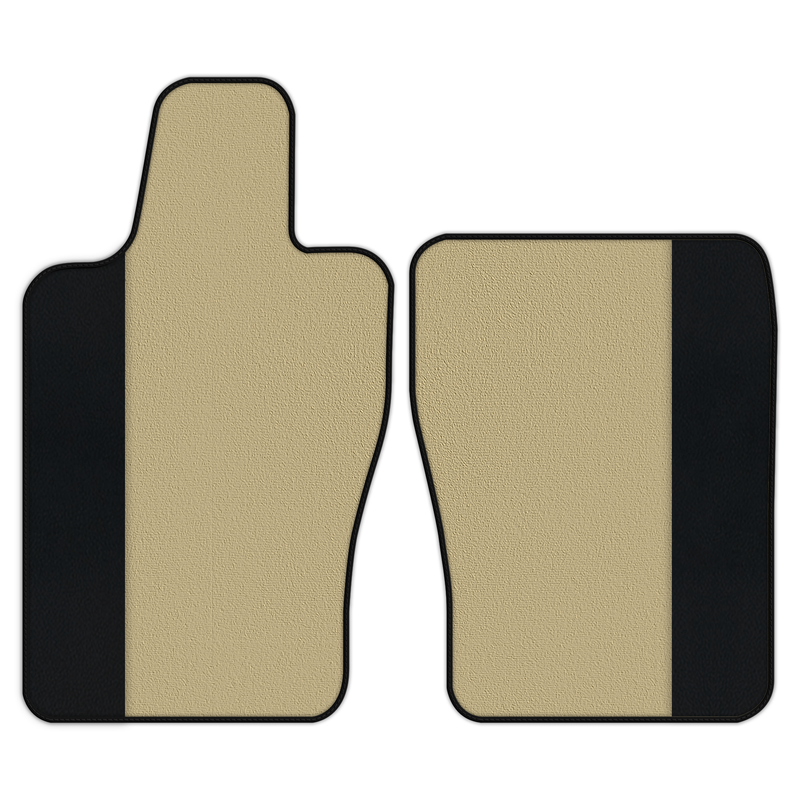 Individualisierbare Fußmatten aus Teppich mit Leder für Aston Martin Vantage (2019–2025)