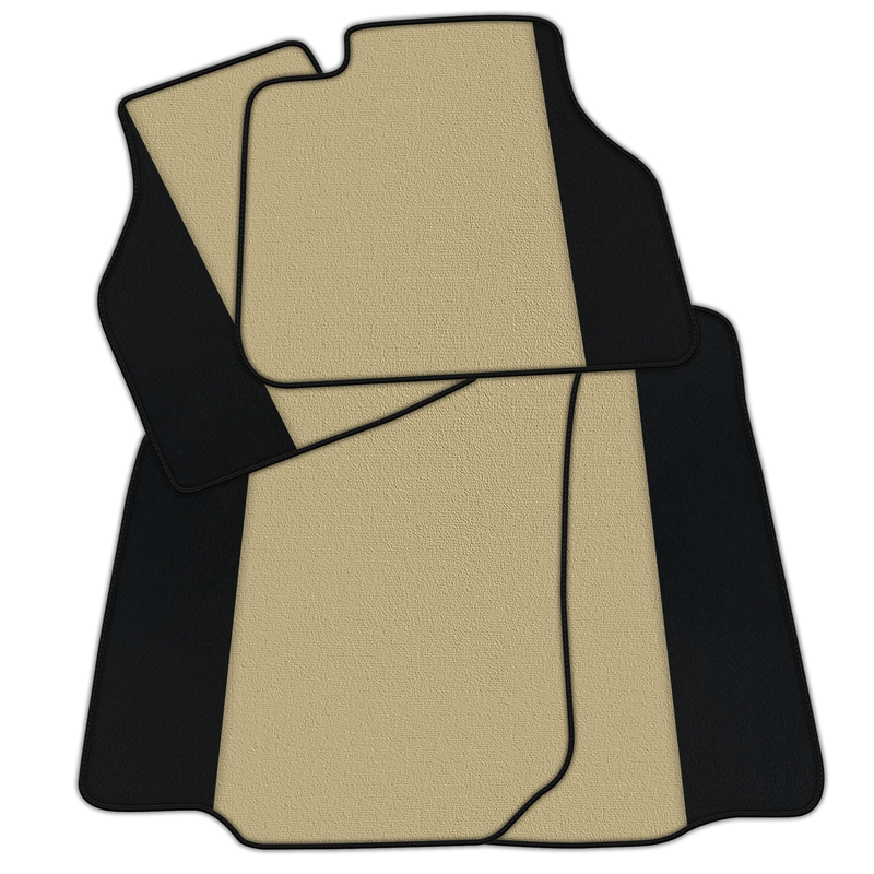 Anpassbare Fußmatten aus Teppich mit Leder für Bentley Flying Spur (2013-2019)