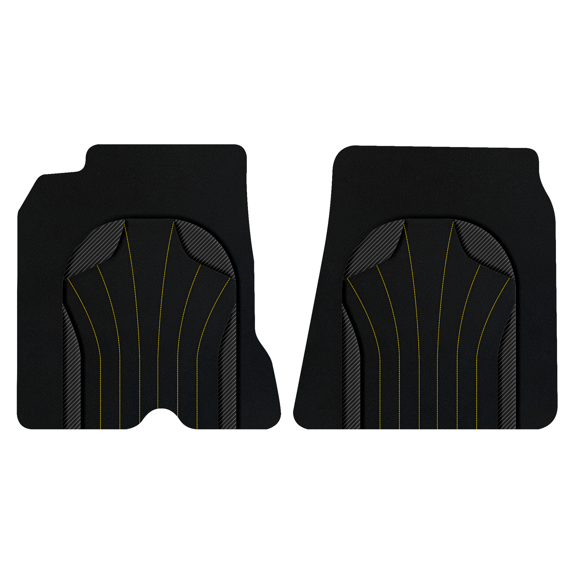 Custom Leather Floor Mats with AW23 Pattern for Ferrari 550 Maranello