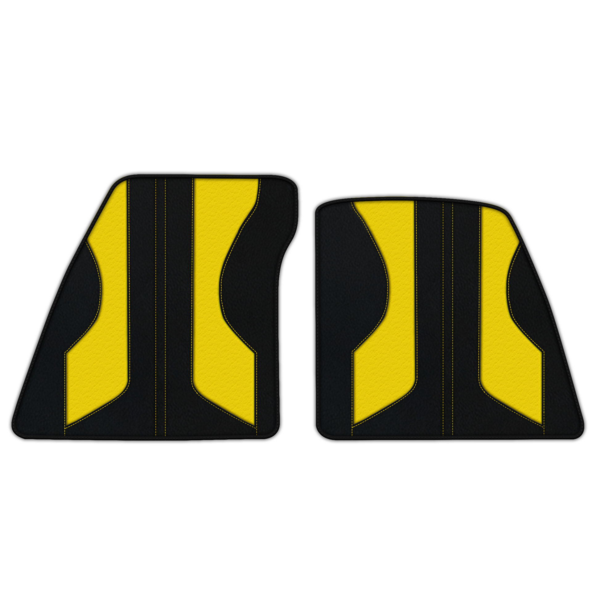 Anpassbare Lederfußmatten mit verflochtenem Sechseckmuster für Ferrari 296 GTS (2022-2025) - AutoWin