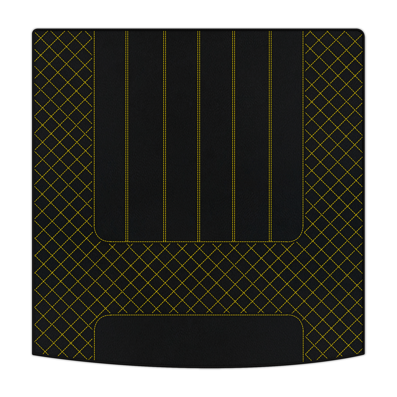 Anpassbare Kofferraum-Fußmatten aus Leder mit AW1-Muster für Bentley Continental GT (2011-2018)