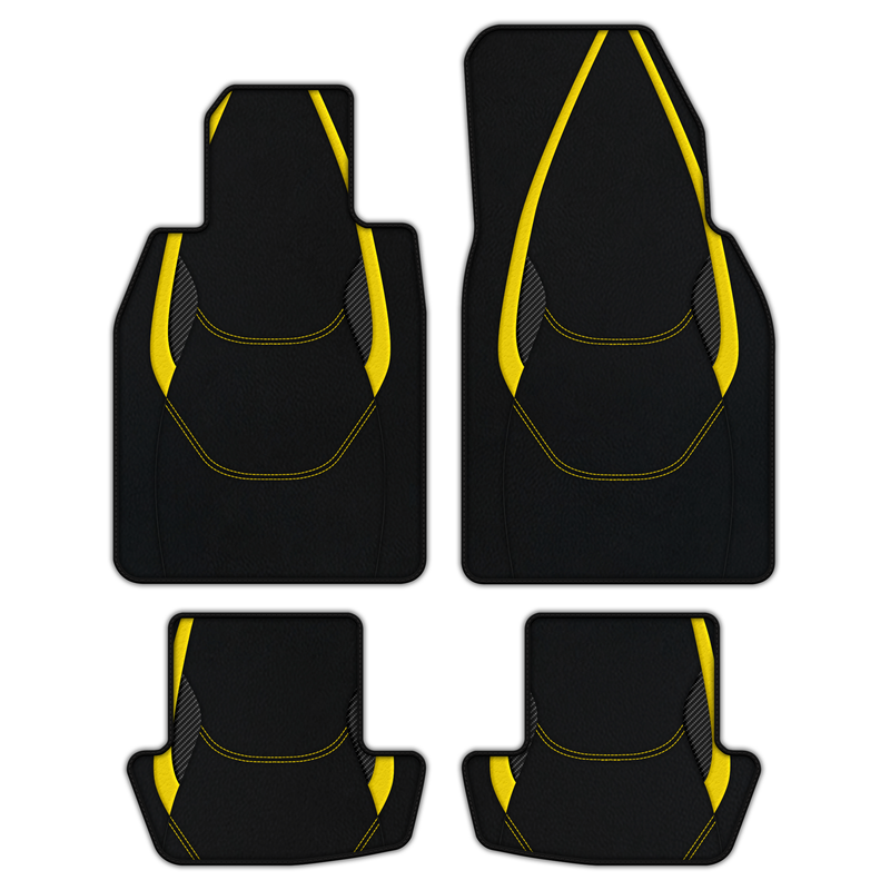 Customizable Leather Floor Mats with AW23 Pattern for Porsche 911 - 992 (2019-2026)