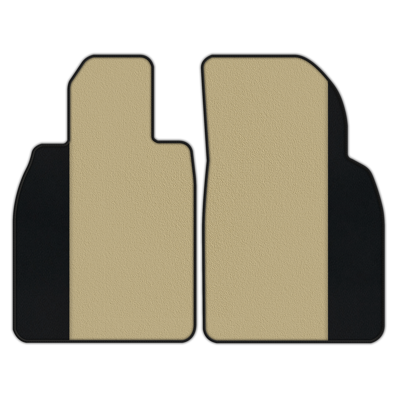 Individualisierbare Fußmatten aus Teppich mit Leder für Porsche 718 Cayman (2017-2023)