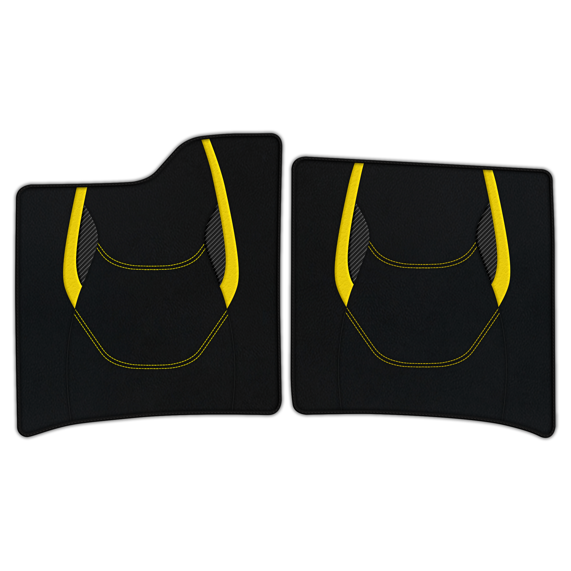 Customizable Leather Floor Mats with AW23 Pattern for Ferrari Enzo