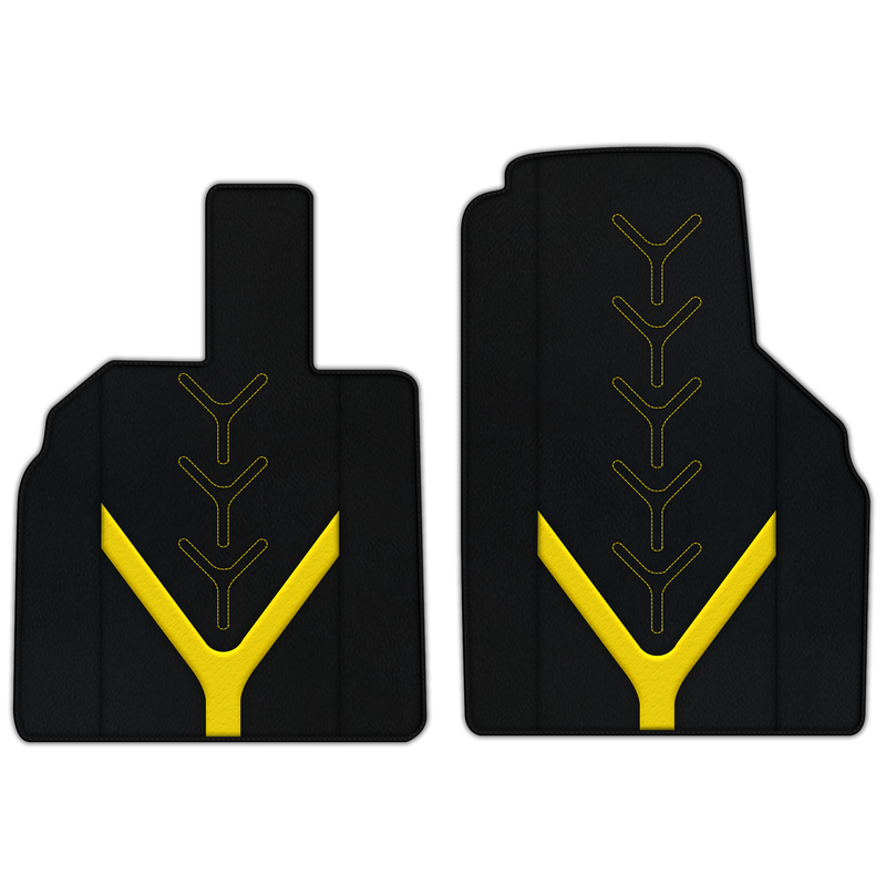 Customizable Leather Floor Mats with AW25 Pattern for Lamborghini Aventador (2012-2022)