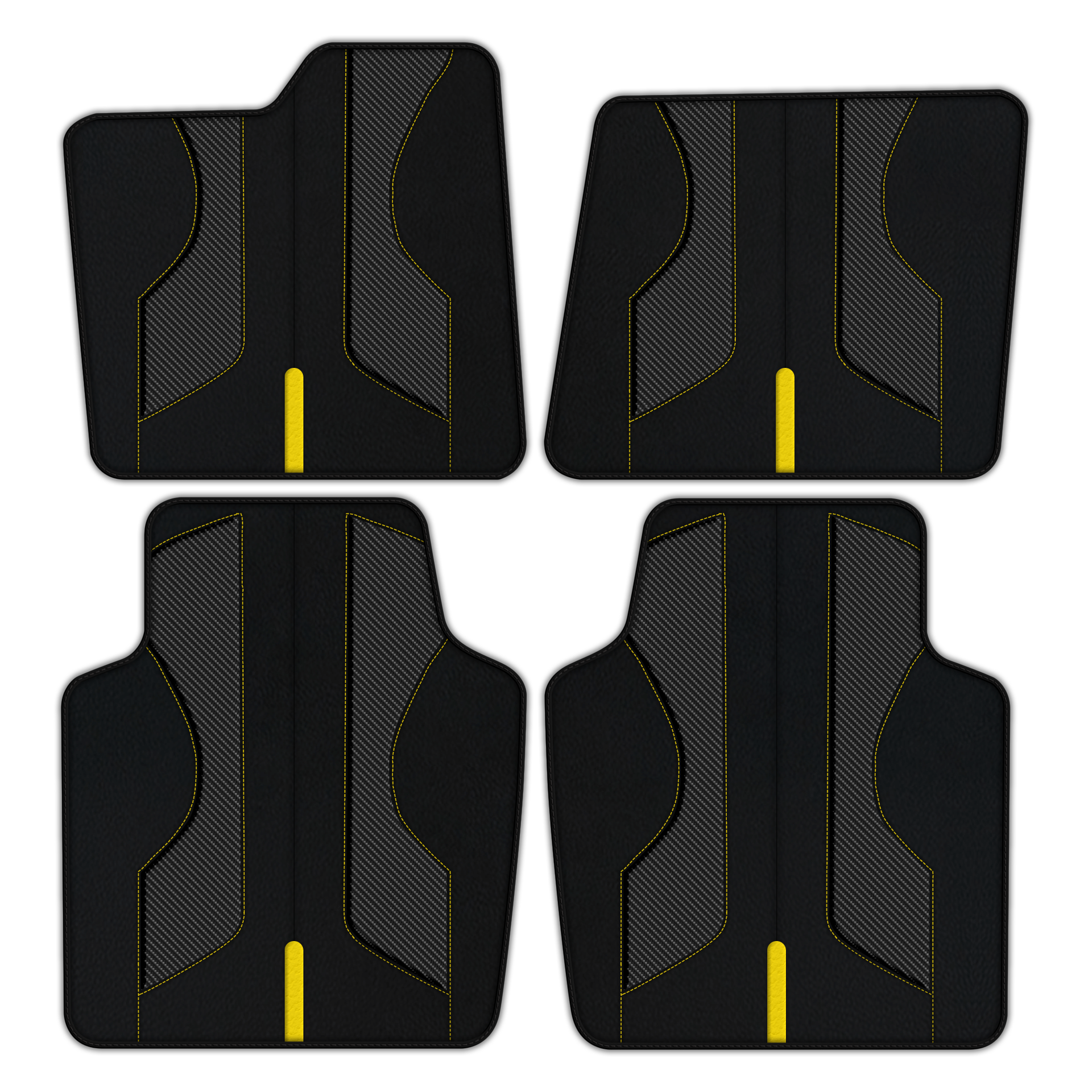 Customizable Leather Floor Mats for Ferrari Purosangue - AW23 Pattern