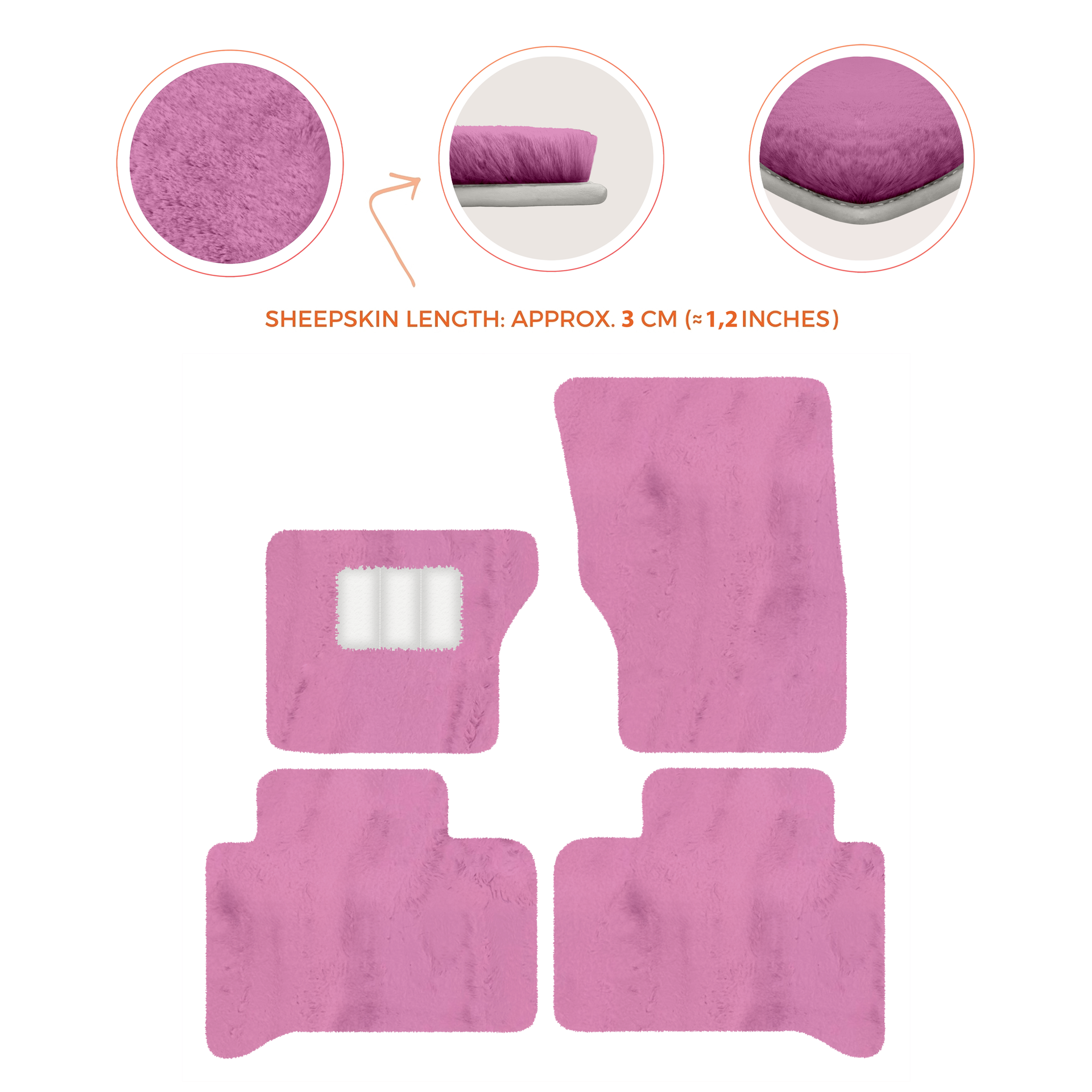 Luxury Sheepskin Floor Mats for Range Rover Velar (2017-2024)