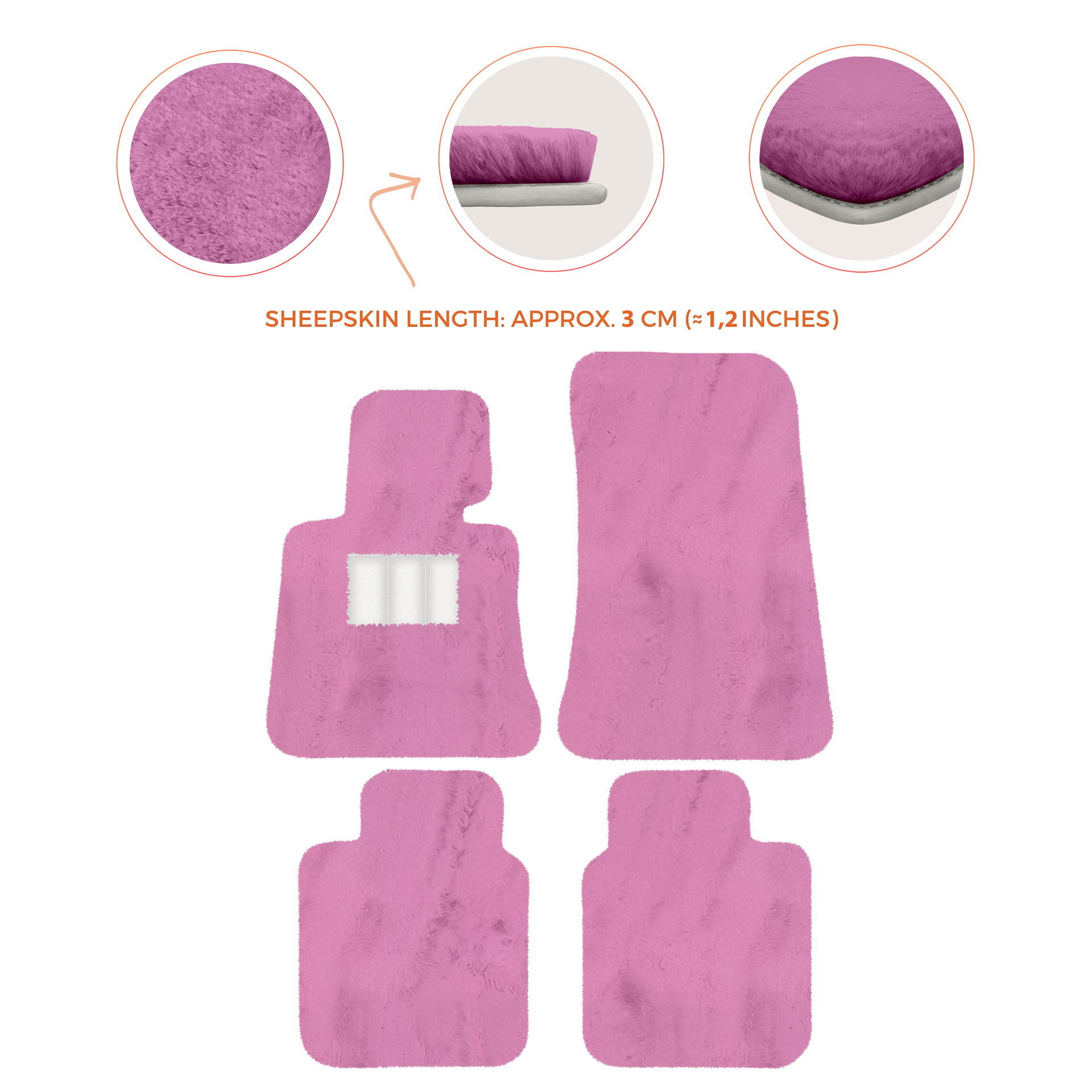 Luxury Sheepskin Floor Mats for Rolls-Royce Ghost Series I (2010-2014)