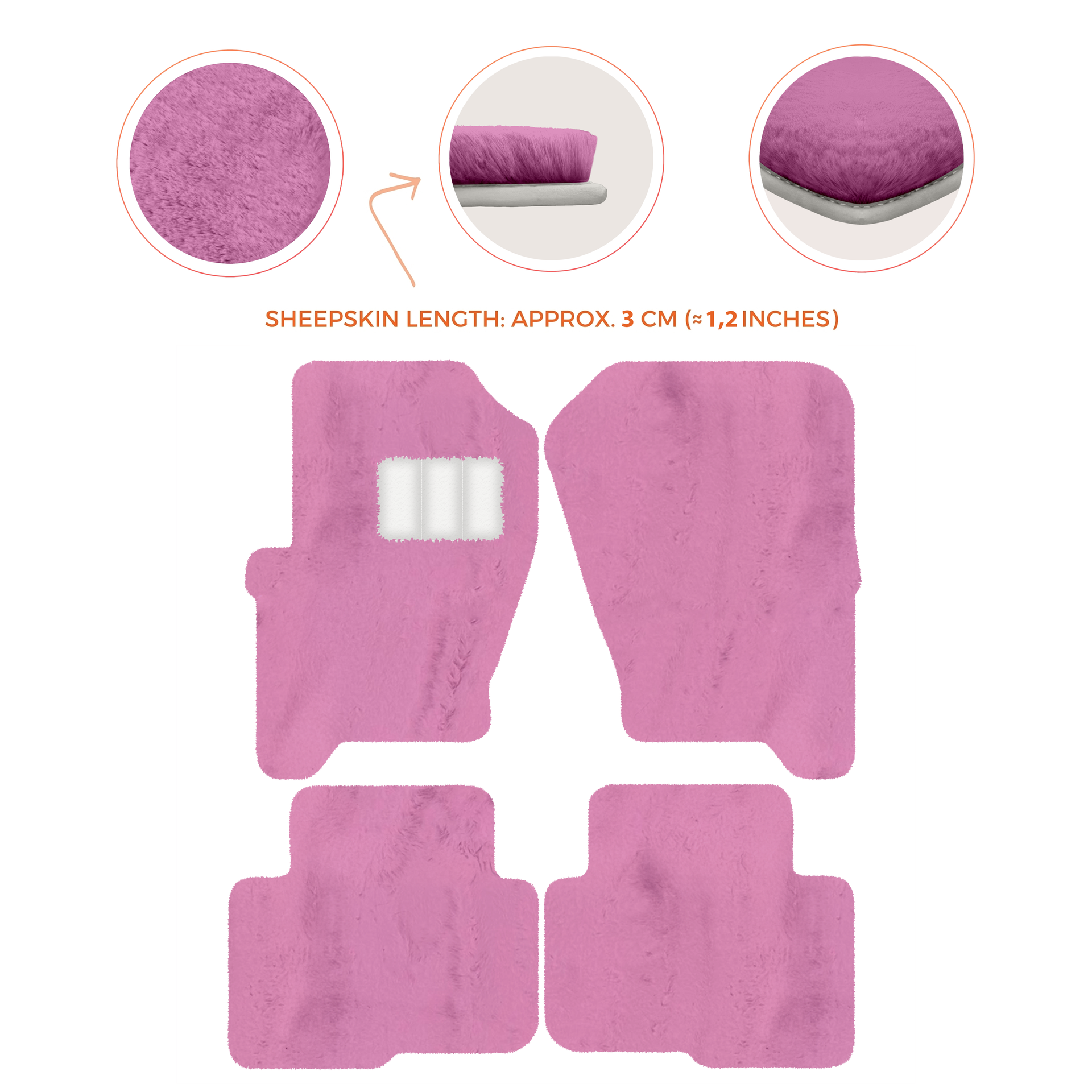 Premium Sheepskin Floor Mats for Land Rover Freelander (2007-2012)