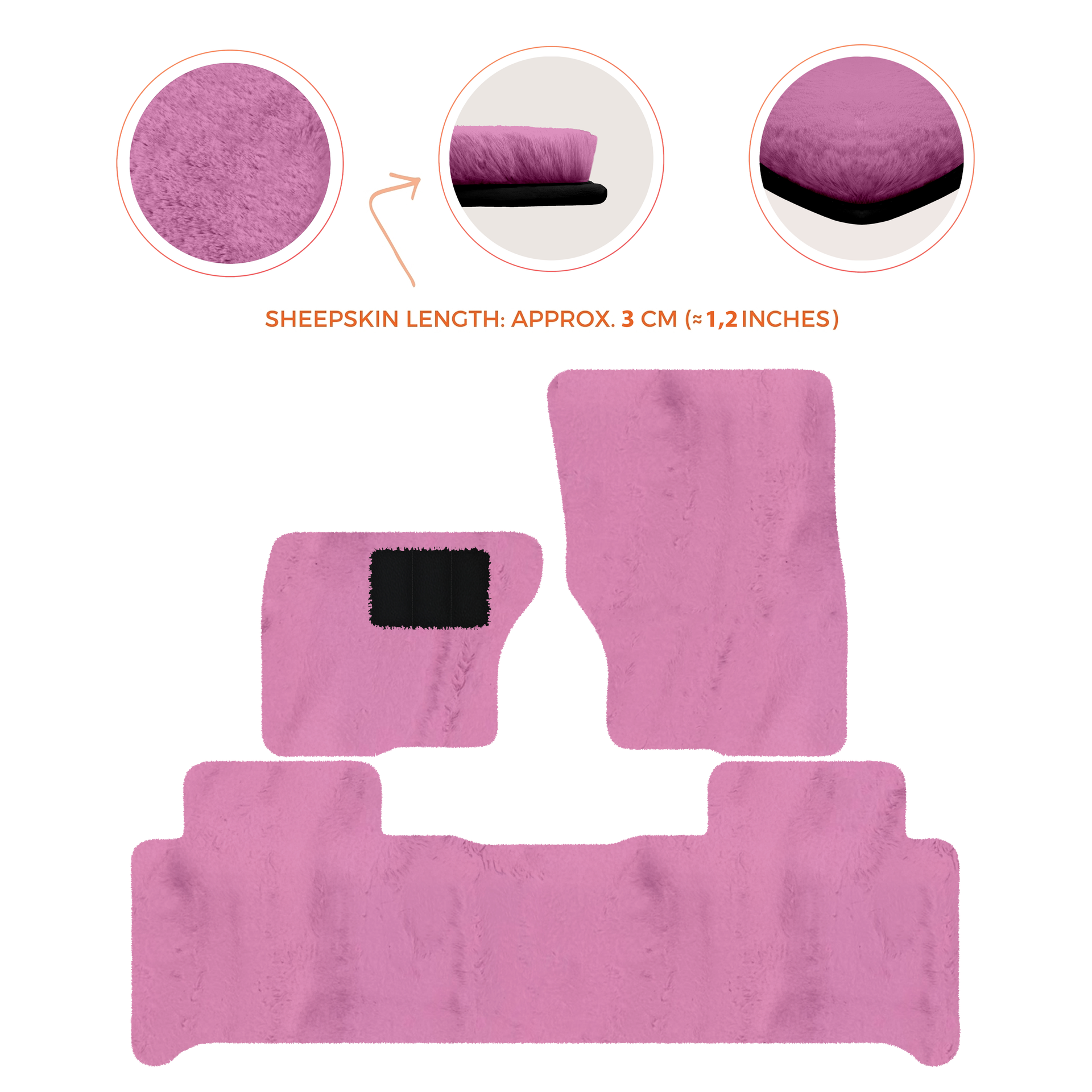 Luxury Sheepskin Floor Mats for Land Rover Discovery (2017-2026)