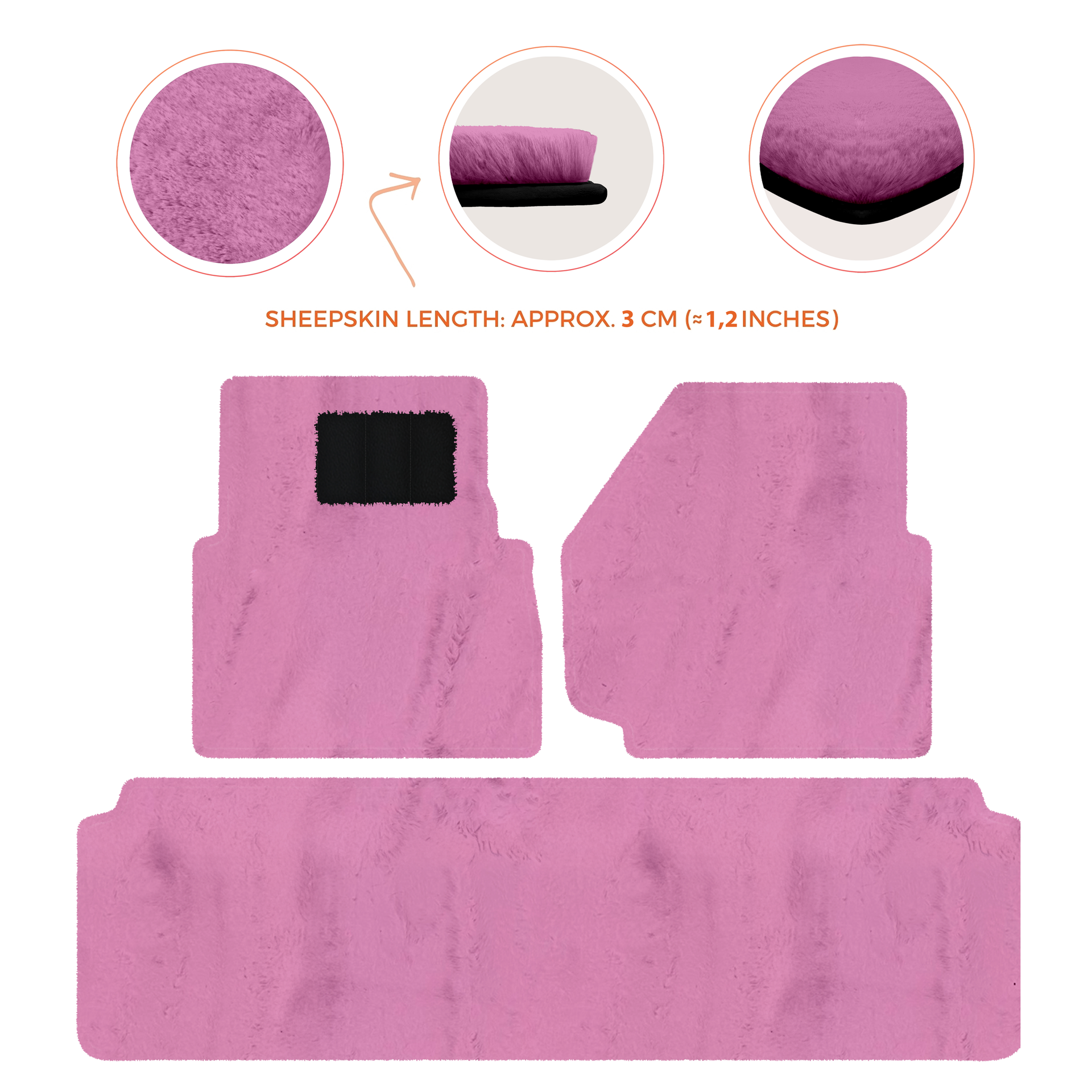 Luxurious Premium Sheepskin Floor Mats for Range Rover (2012-2022)