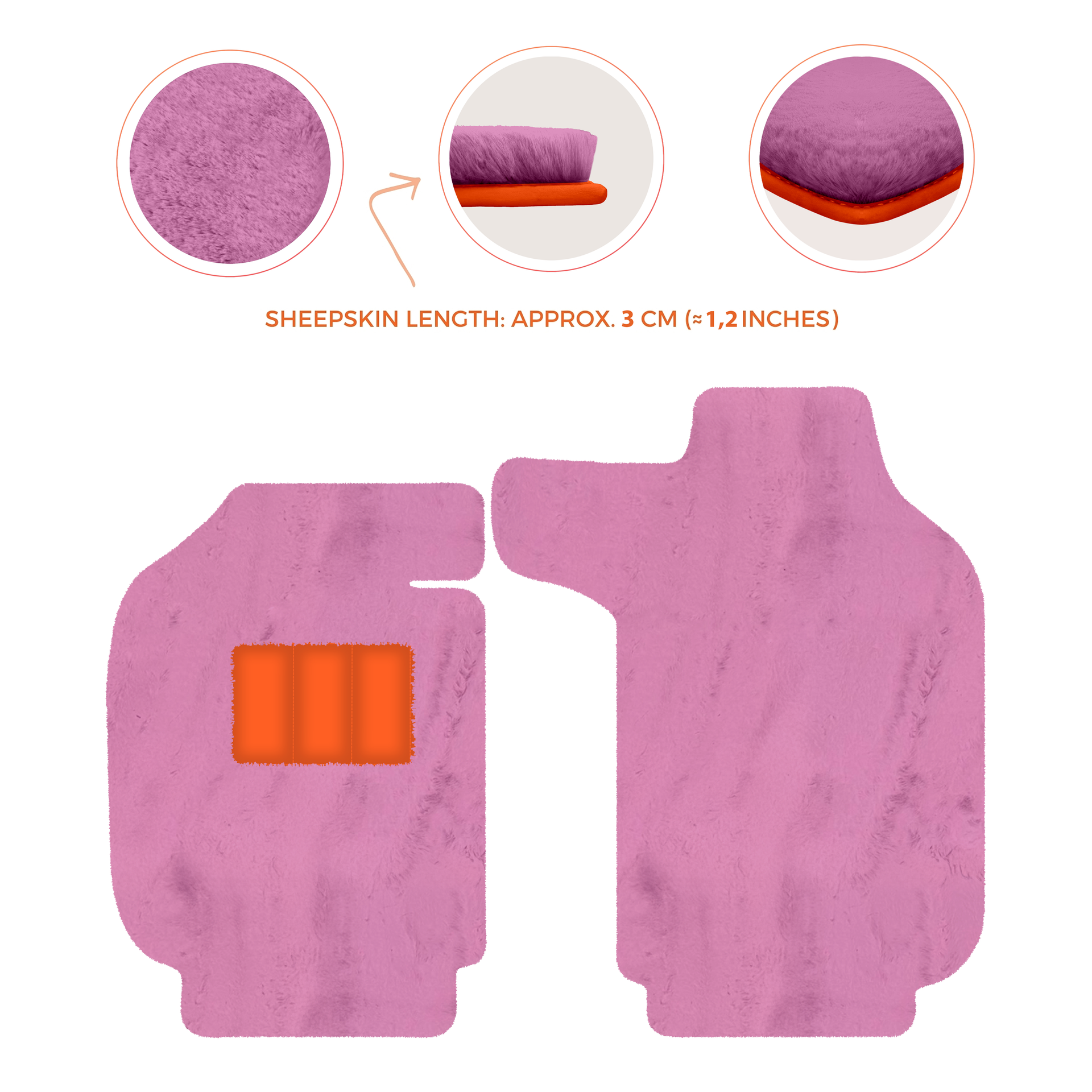 Luxury Sheepskin Floor Mats for Porsche 911 - 992 (2019-2026)