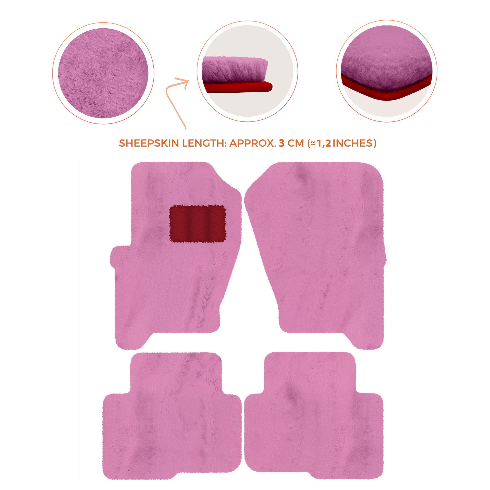 Premium Sheepskin Floor Mats for Land Rover Freelander (2007-2012)