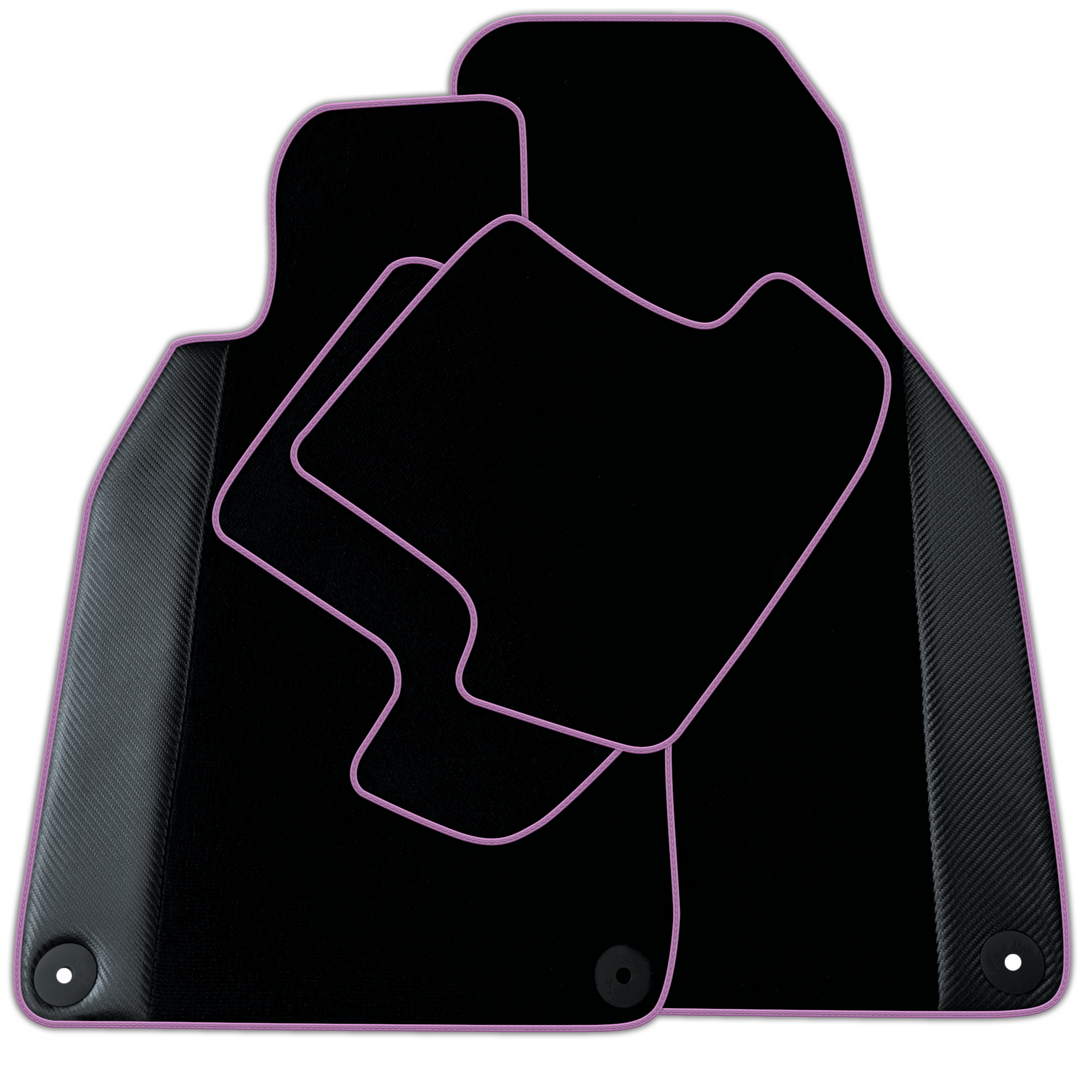 Black Floor Mats for Porsche 911 - 993 (1994-1998) with Carbon