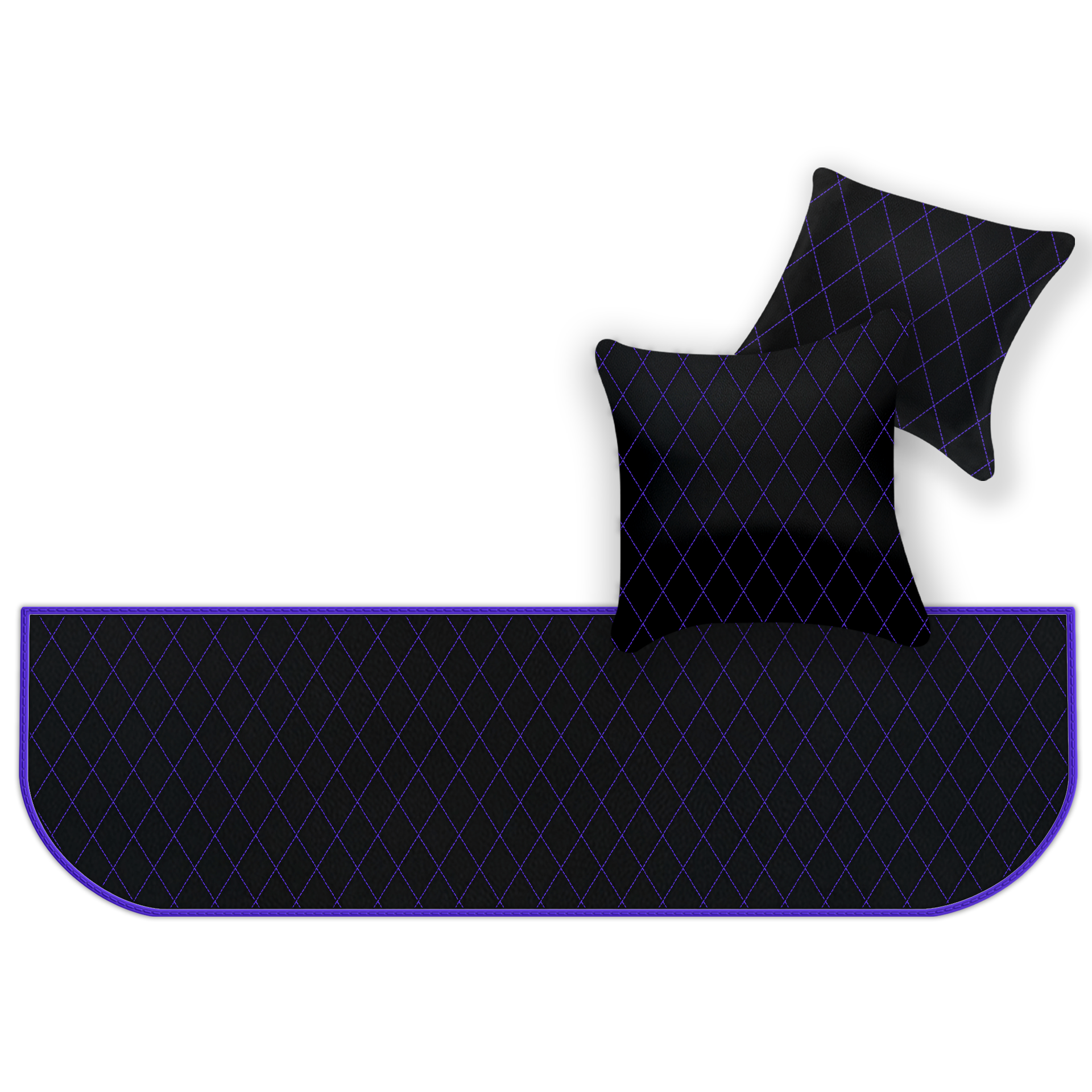 Customizable Leather Floor Mats with Hex Pattern for Ferrari 550 Maranello (1996-2002) - AutoWin