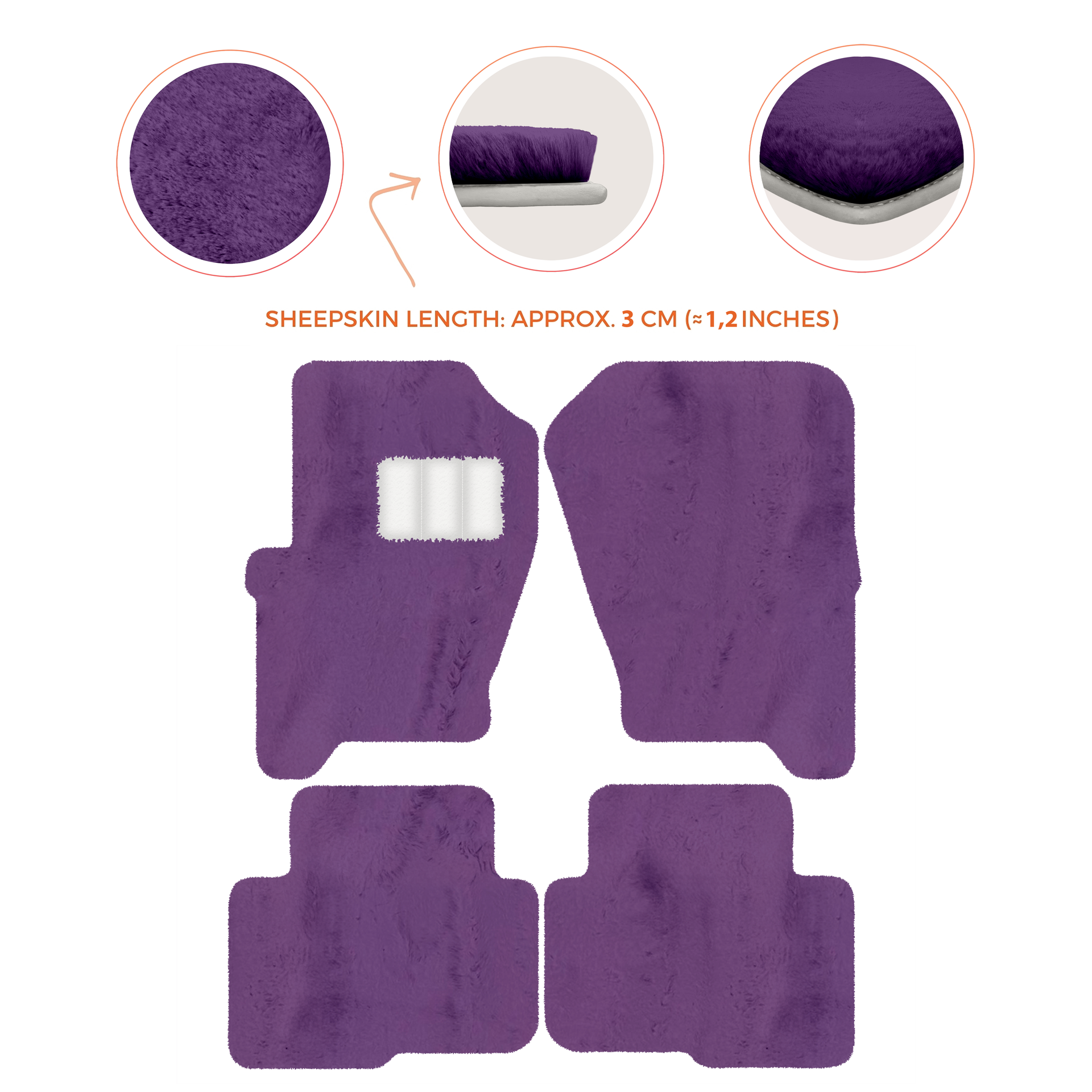 Premium Sheepskin Floor Mats for Land Rover Freelander (2007-2012)