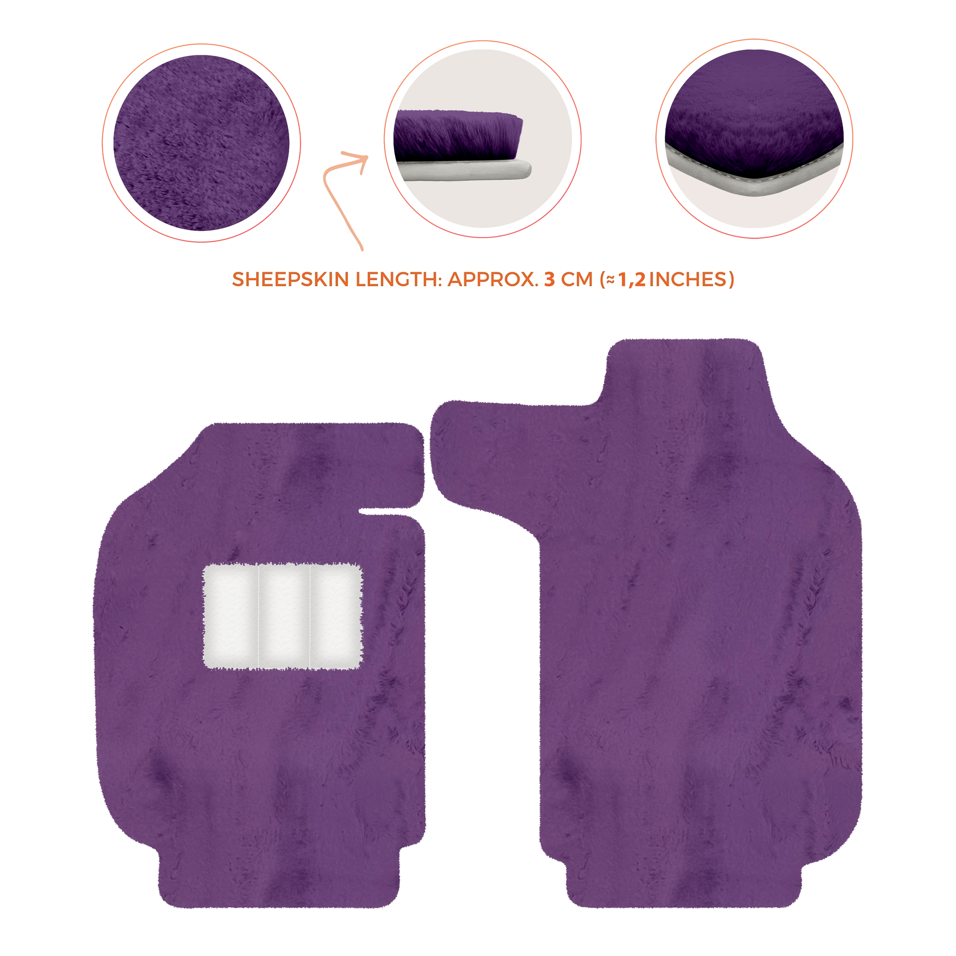 Luxury Sheepskin Floor Mats for Porsche 911 - 992 (2019-2026)