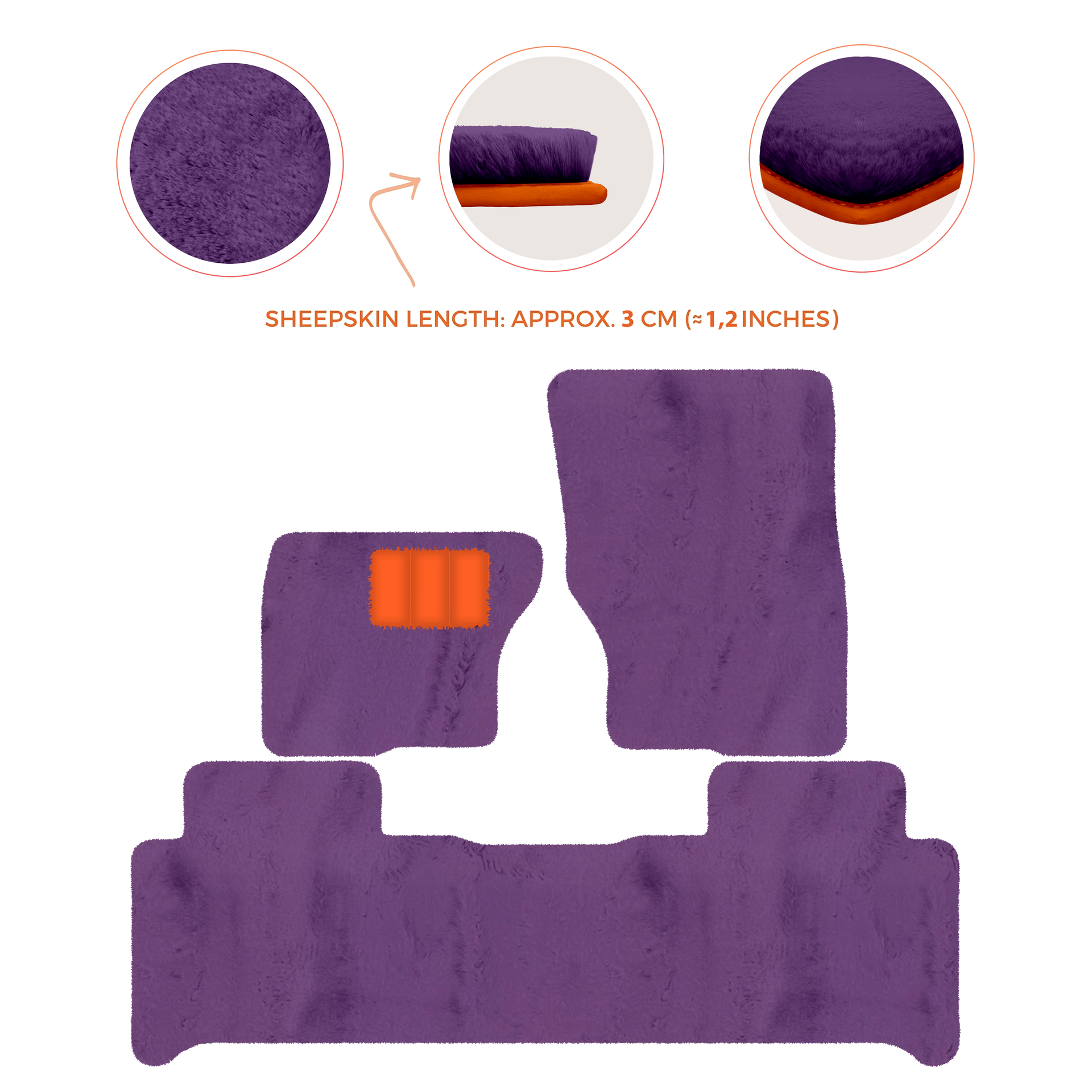 Luxury Sheepskin Floor Mats for Land Rover Discovery (2017-2026)