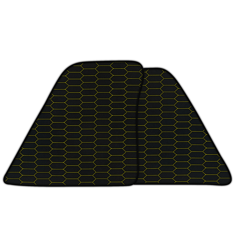 Customizable Leather Floor Mats with Raptor Hex Pattern for Ferrari 296 GTB (2022-2025)